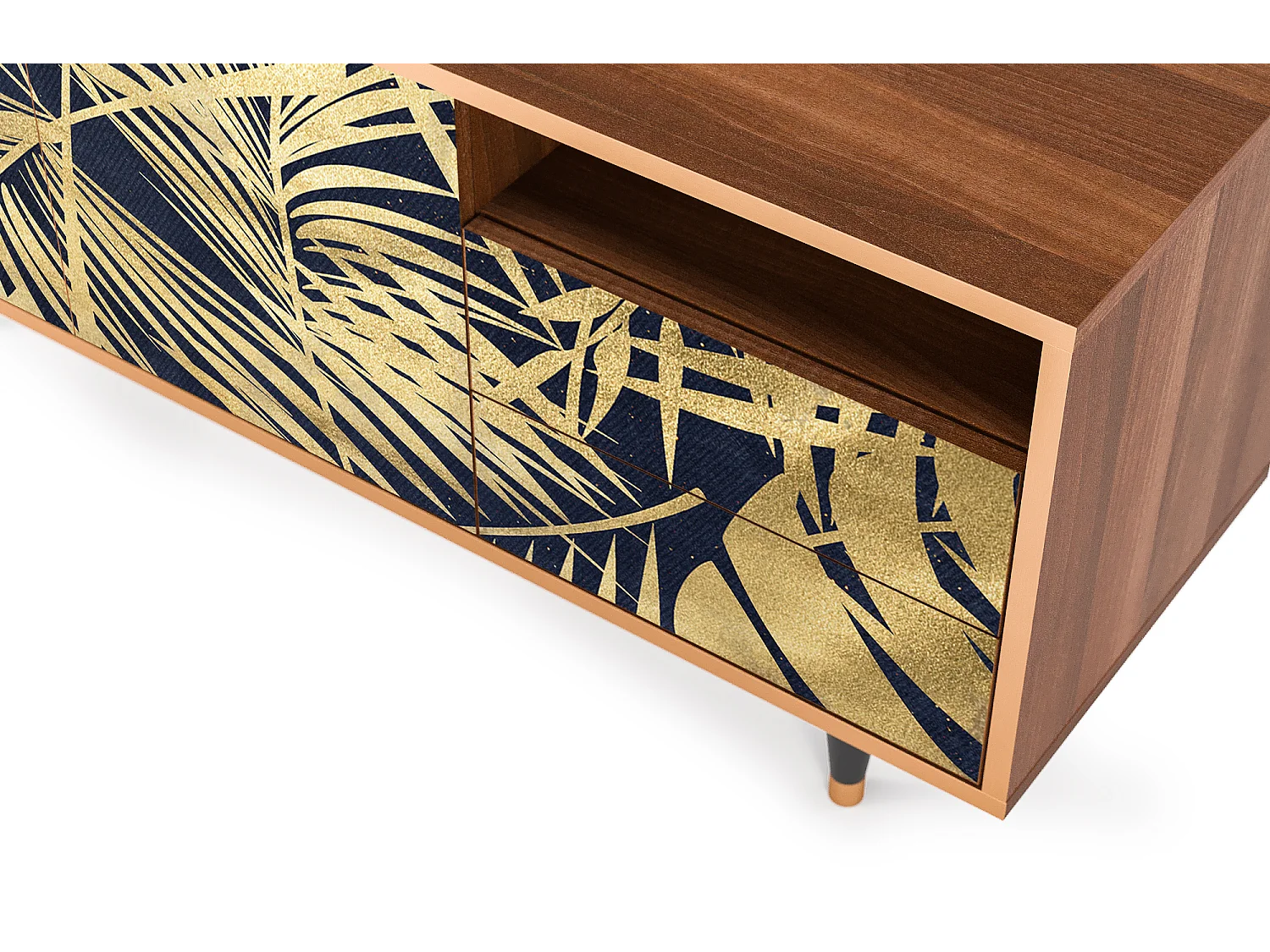 Mobile TV - 125х56х41 cm - T7 - Jungle Vibes, Noce