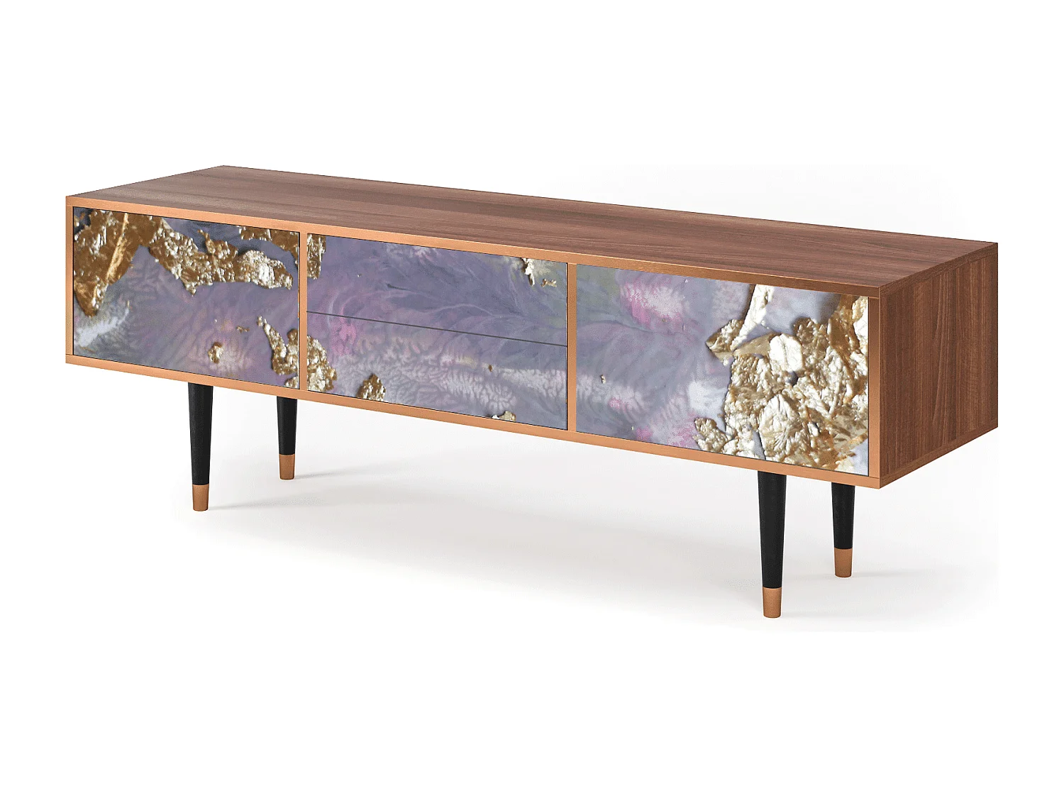 Meuble TV - 170х59х48 cm - T4 - Planet Earth, Noyer