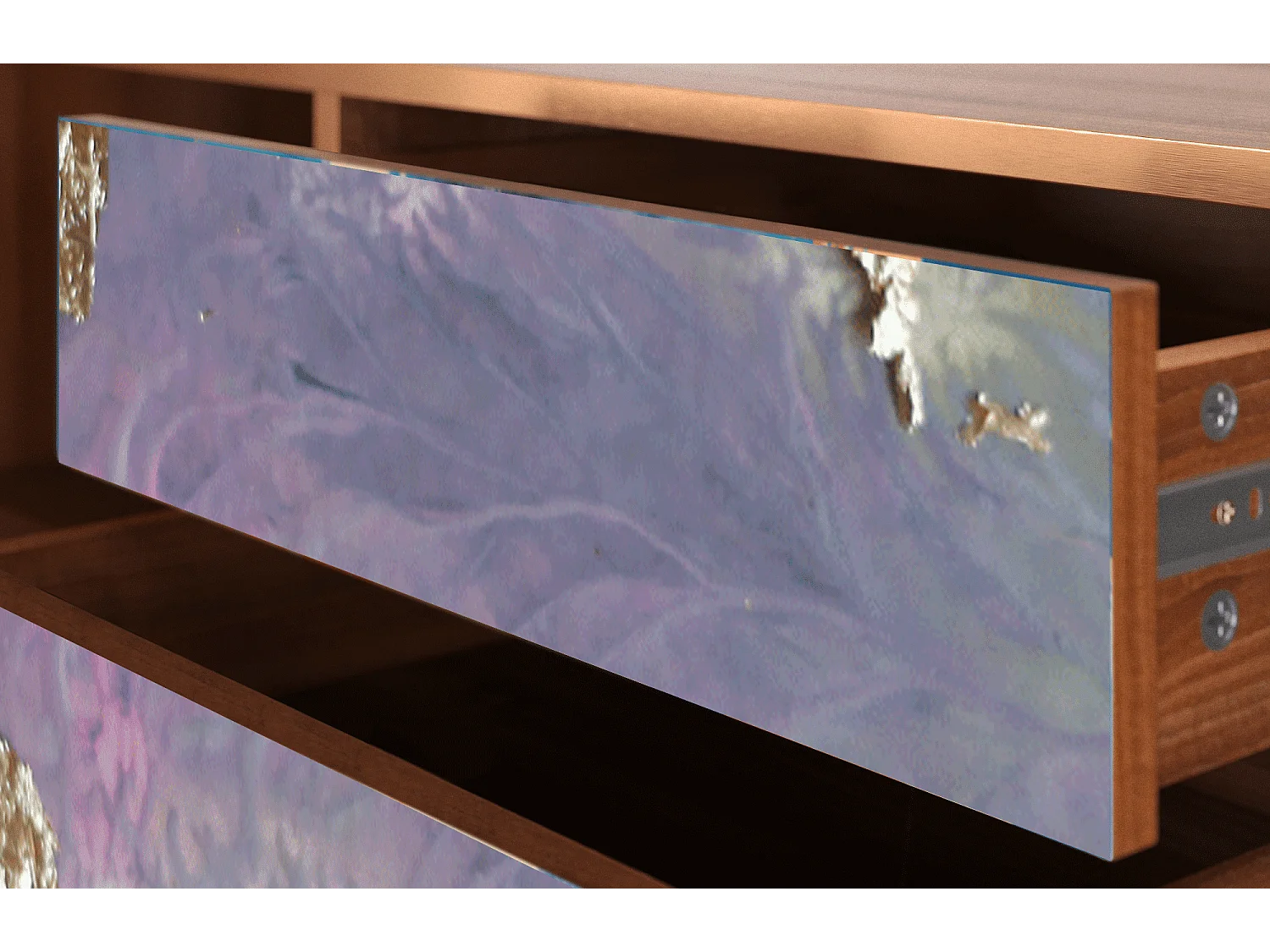 Szafka RTV - 170х59х48 cm - T4 - Planet Earth, Orzech