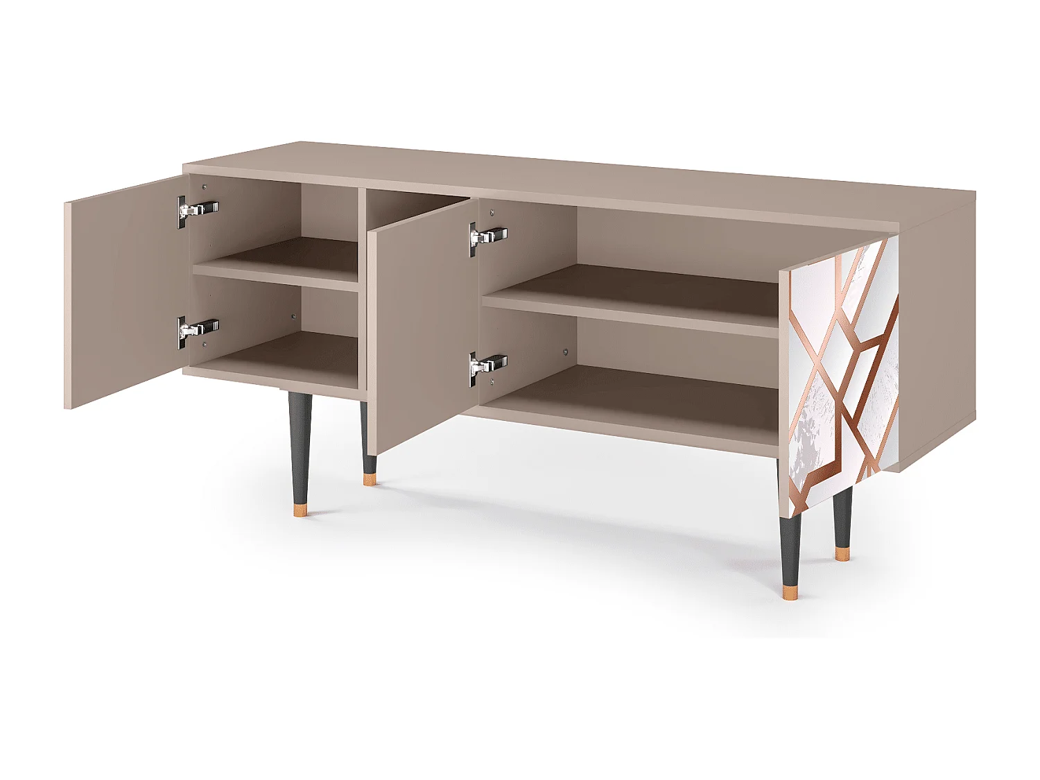 Meuble TV - 150х69х41 cm - T5 - Pastel Fairytale, Latte