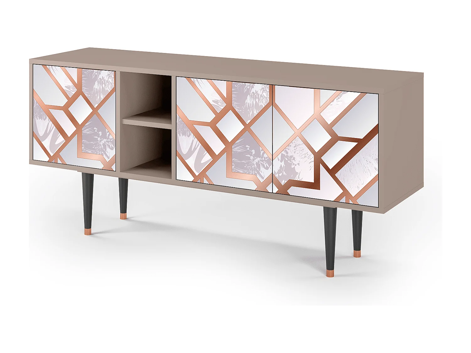 Mueble de TV - 150х69х41 cm - T5 - Pastel Fairytale, Latte