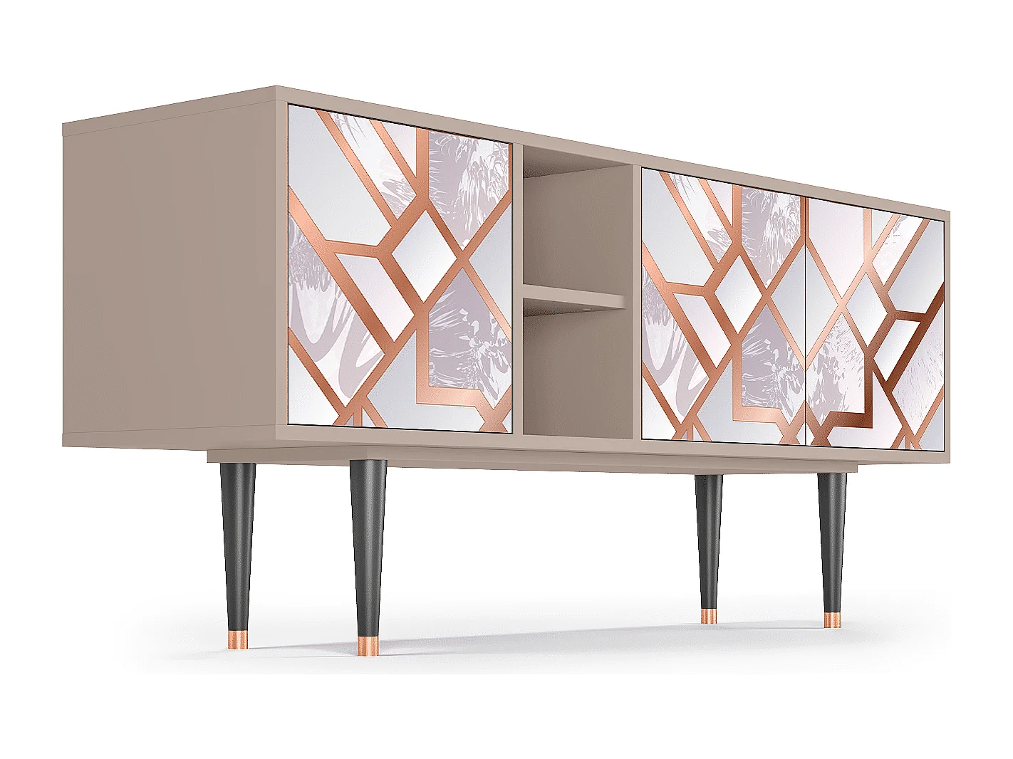 Mueble de TV - 150х69х41 cm - T5 - Pastel Fairytale, Latte