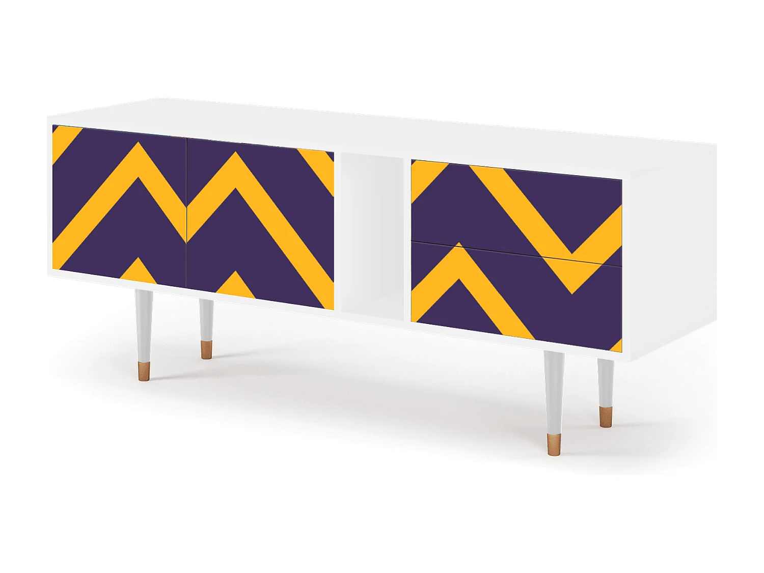 Meuble TV - 170х69х48 cm - T1 - The Brightest Way, Blanc