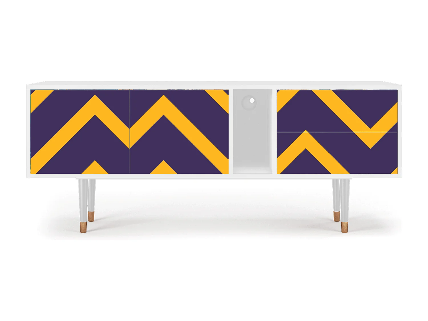 Meuble TV - 170х69х48 cm - T1 - The Brightest Way, Blanc