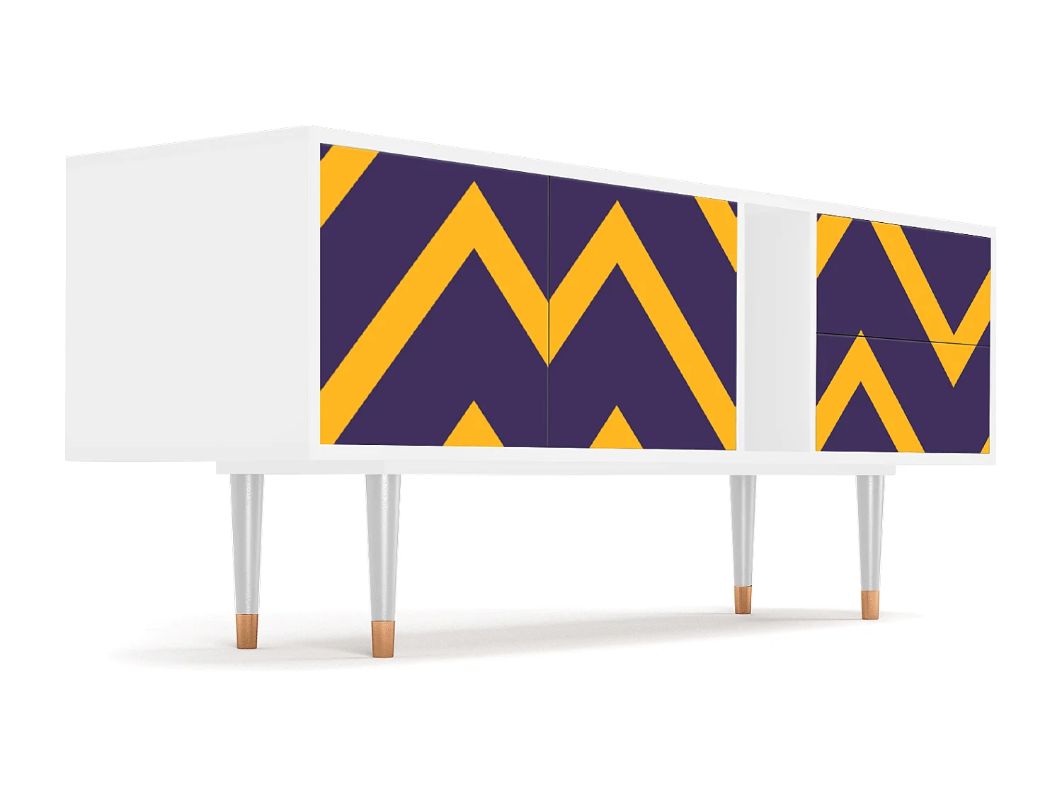 Meuble TV - 170х69х48 cm - T1 - The Brightest Way, Blanc