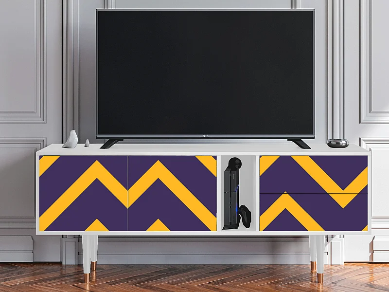 Mueble de TV - 170х69х48 cm - T1 - The Brightest Way, Blanco