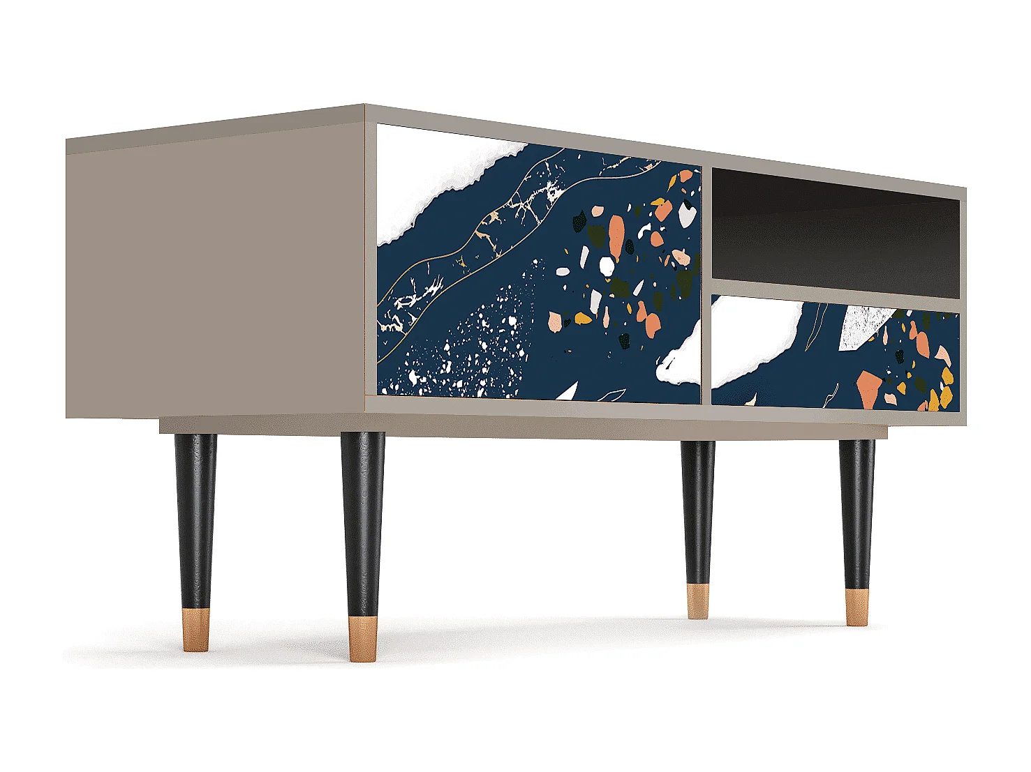 TV-Möbel - 115х59х48 cm - T3 - Nude Iceberg, Sand