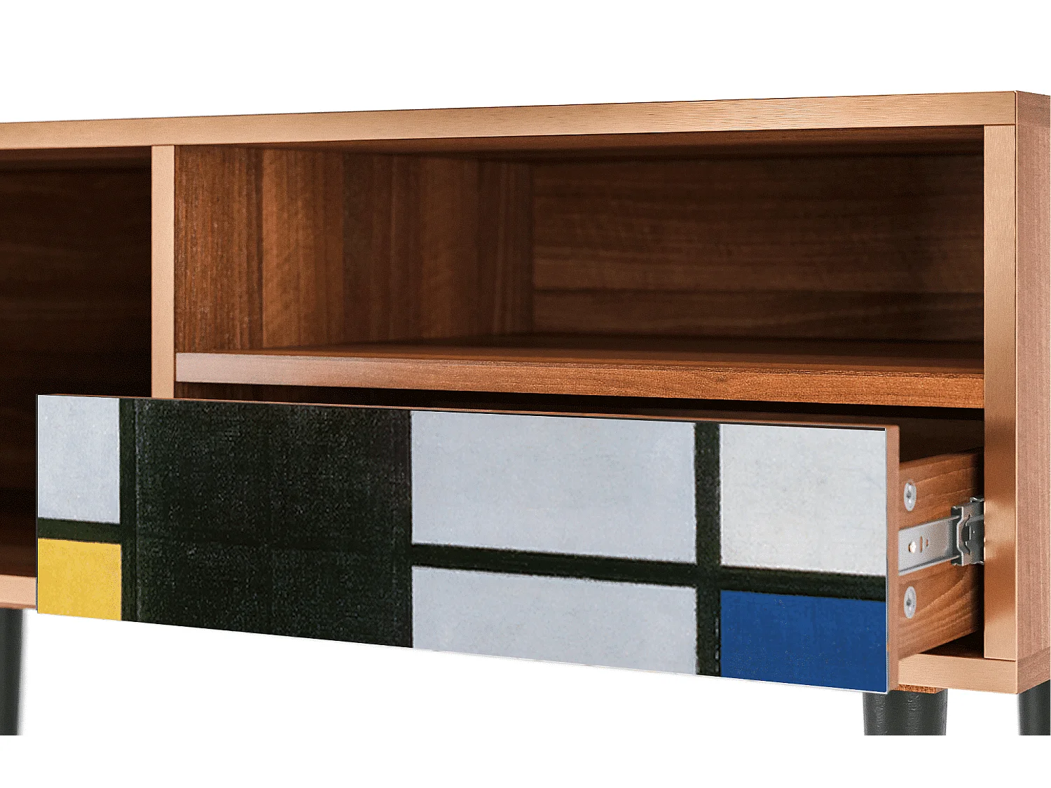 Mueble de TV - 115х59х48 cm - T3 - Composition, Nogueira