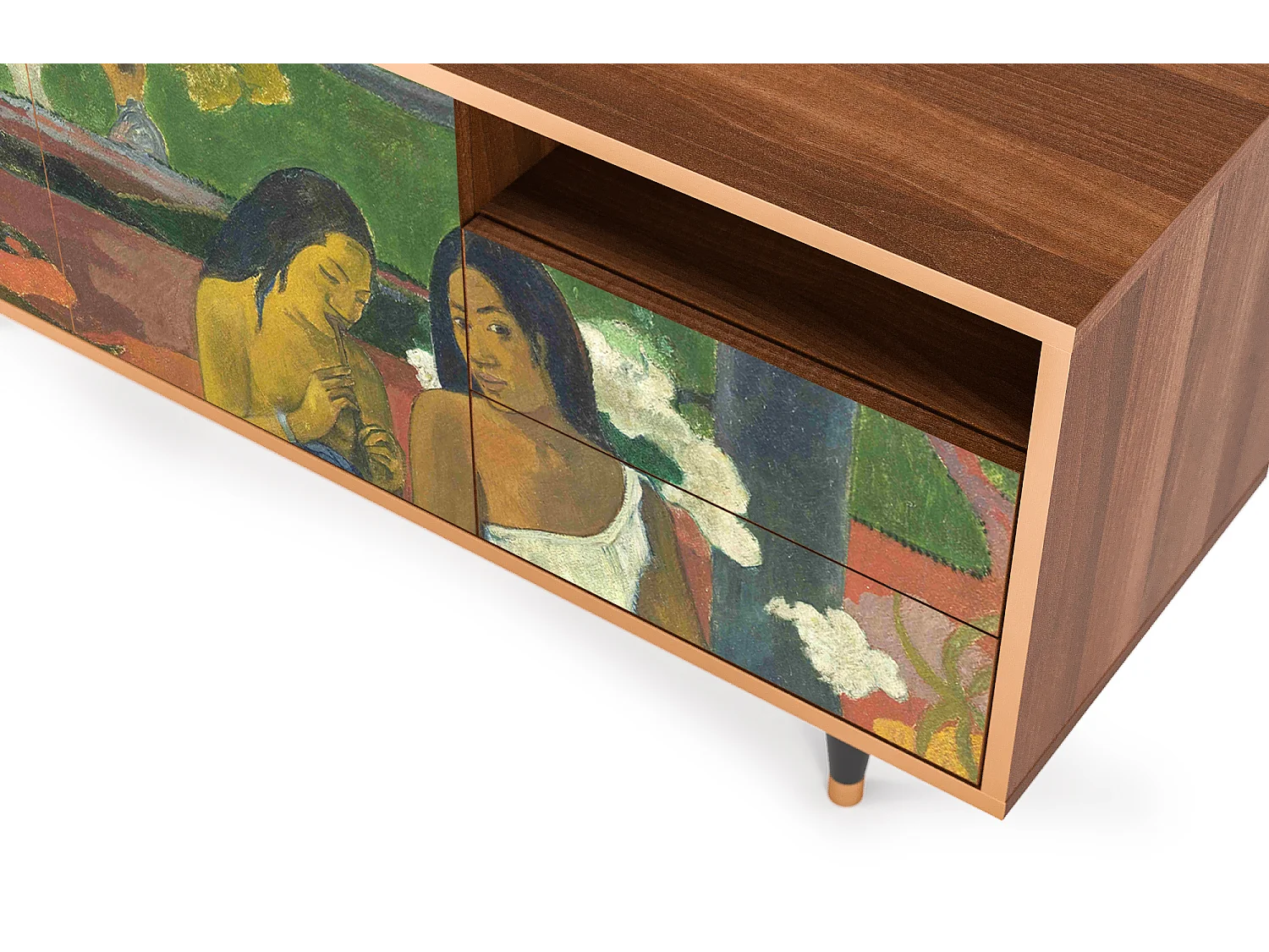 Meuble TV - 125х56х41 cm - T7 - Arearea , Noyer