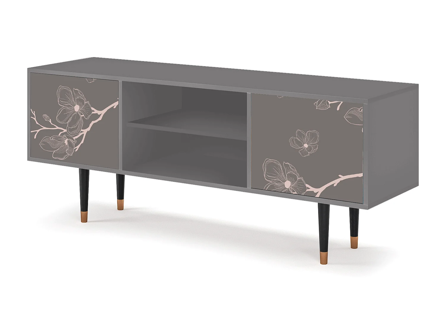 Meuble TV - 170х69х48 cm - T2 - Cherry Blossom, Gris