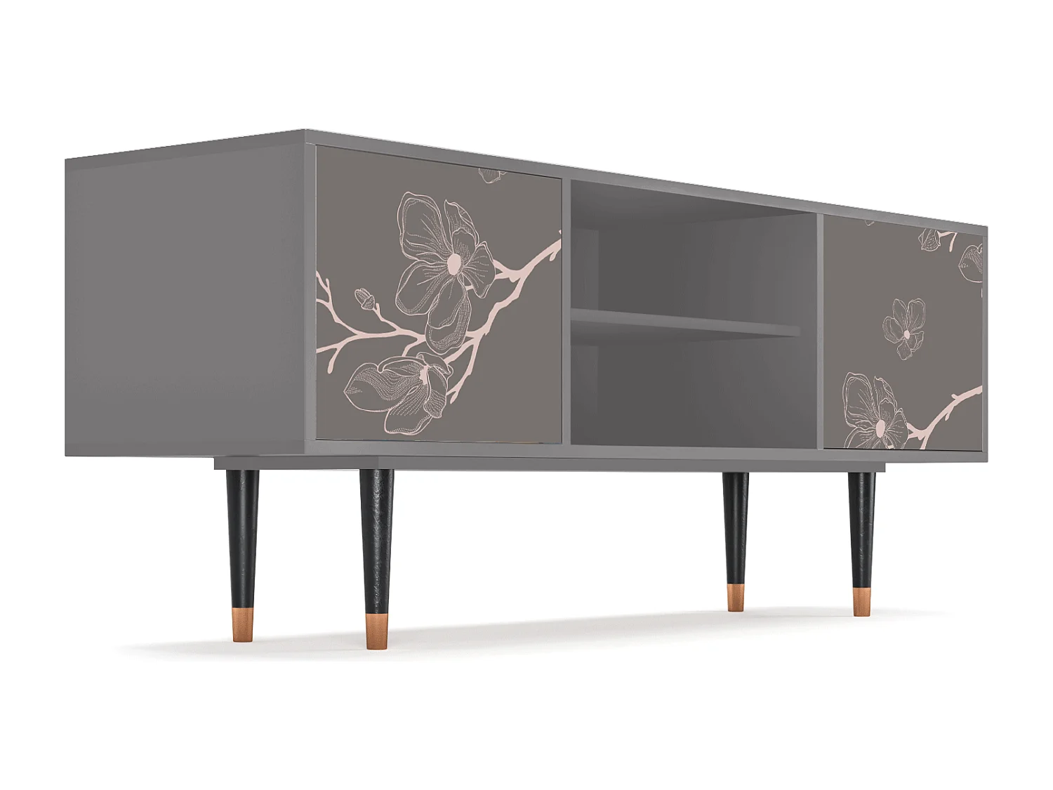 Meuble TV - 170х69х48 cm - T2 - Cherry Blossom, Gris