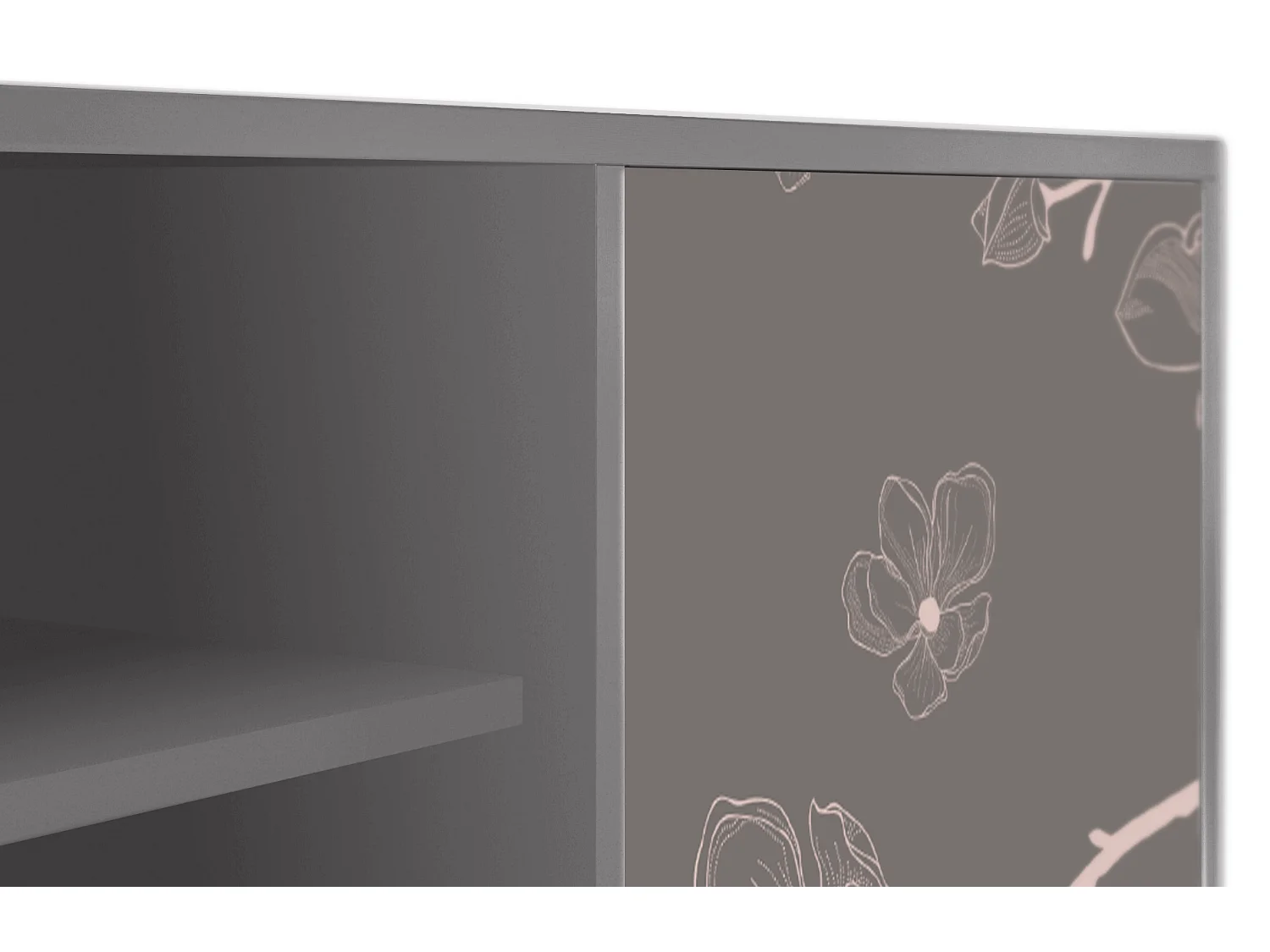 TV-meubel - 170х69х48 cm - T2 - Cherry Blossom, Grijs