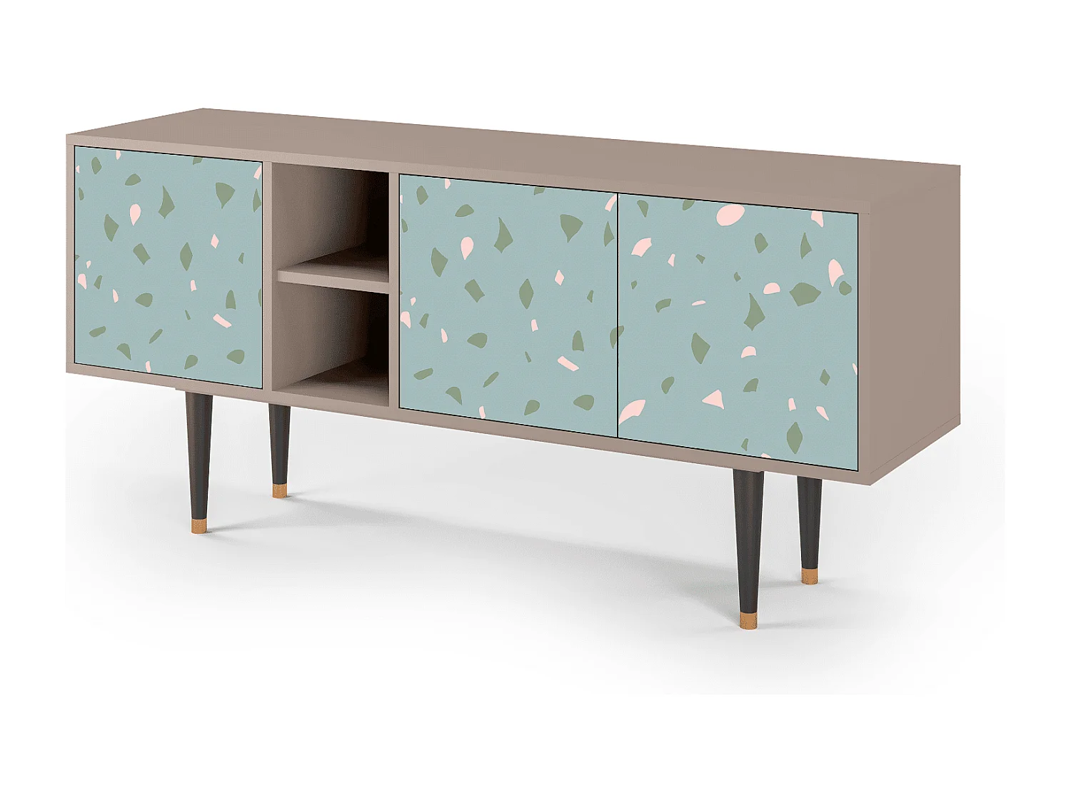 Meuble TV - 150х69х41 cm - T5 - Blue Drops, Latte