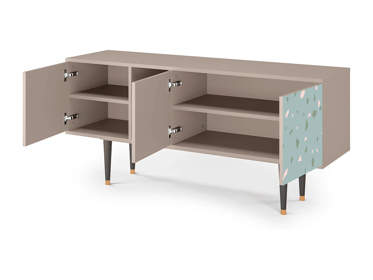 Meuble TV - 150х69х41 cm - T5 - Blue Drops, Latte