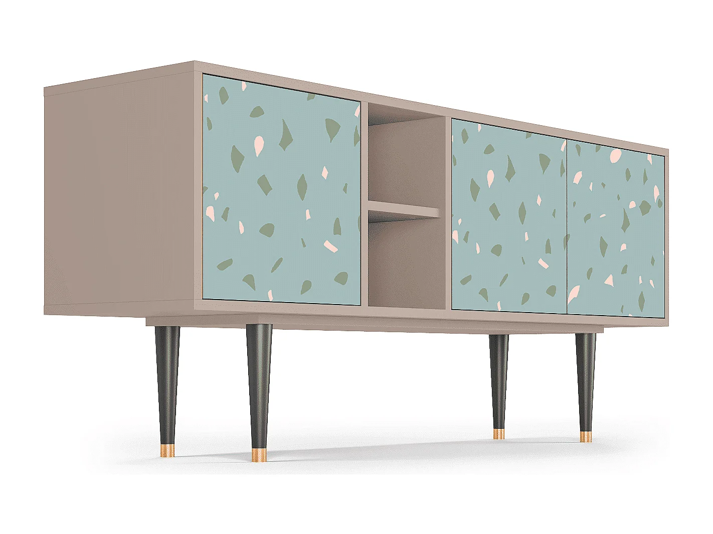 Meuble TV - 150х69х41 cm - T5 - Blue Drops, Latte