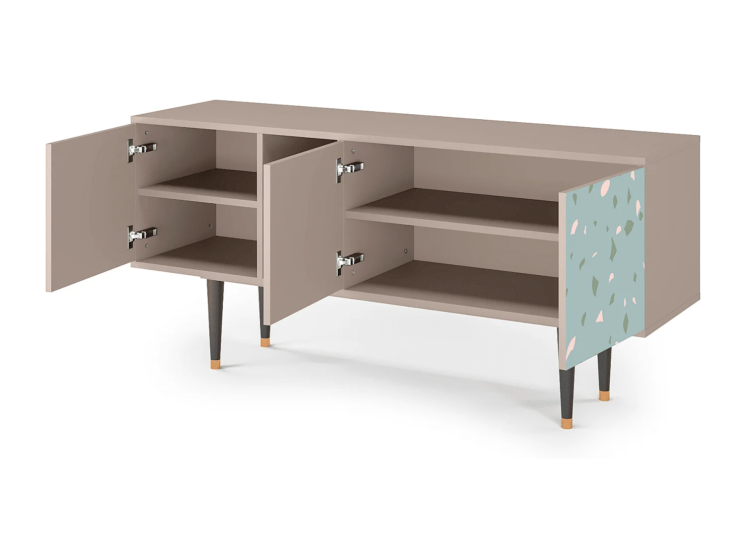 Meuble TV - 150х69х41 cm - T5 - Blue Drops, Latte