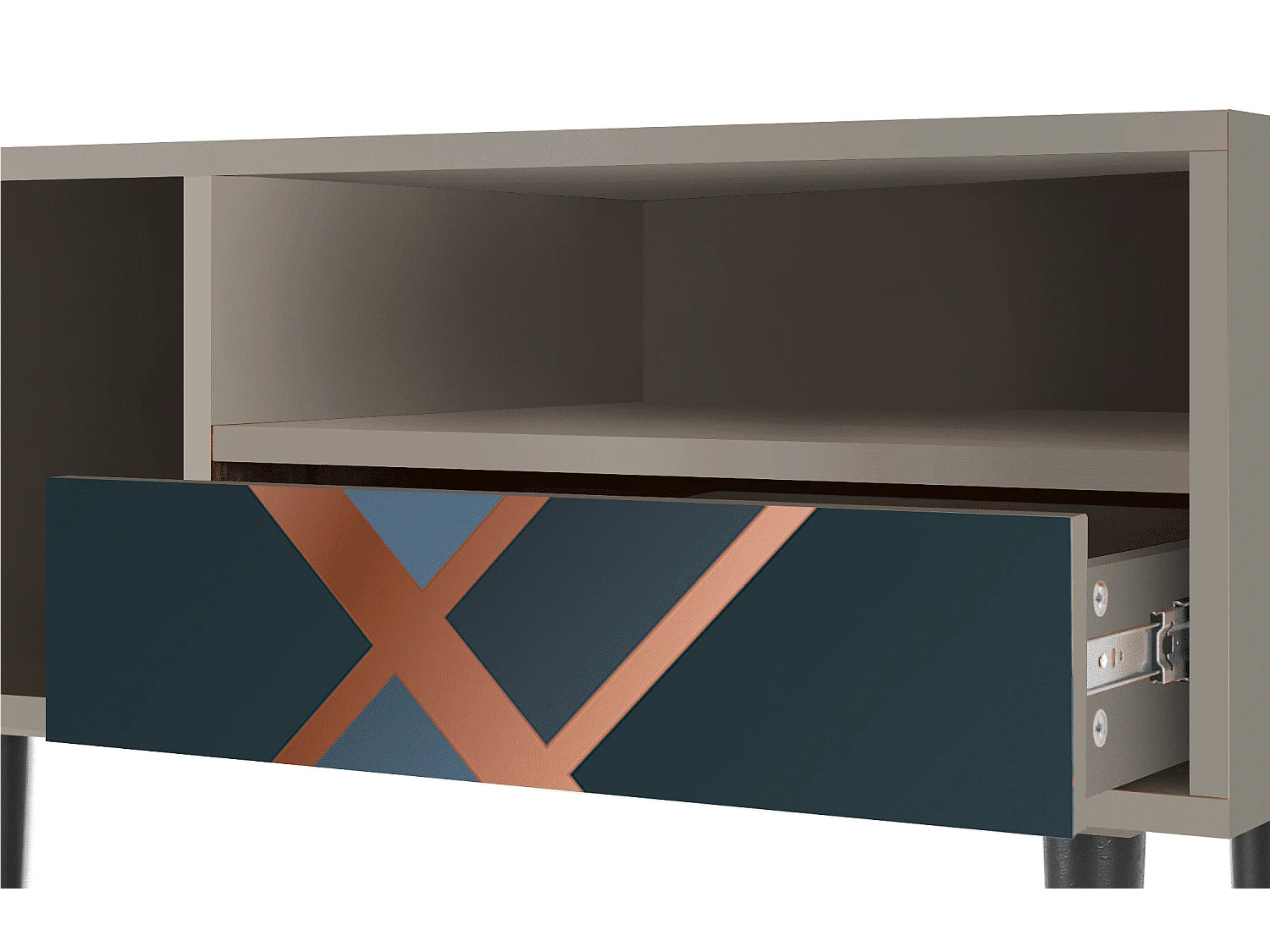 TV-Möbel - 115х59х48 cm - T3 - Ashy 1920', Sand