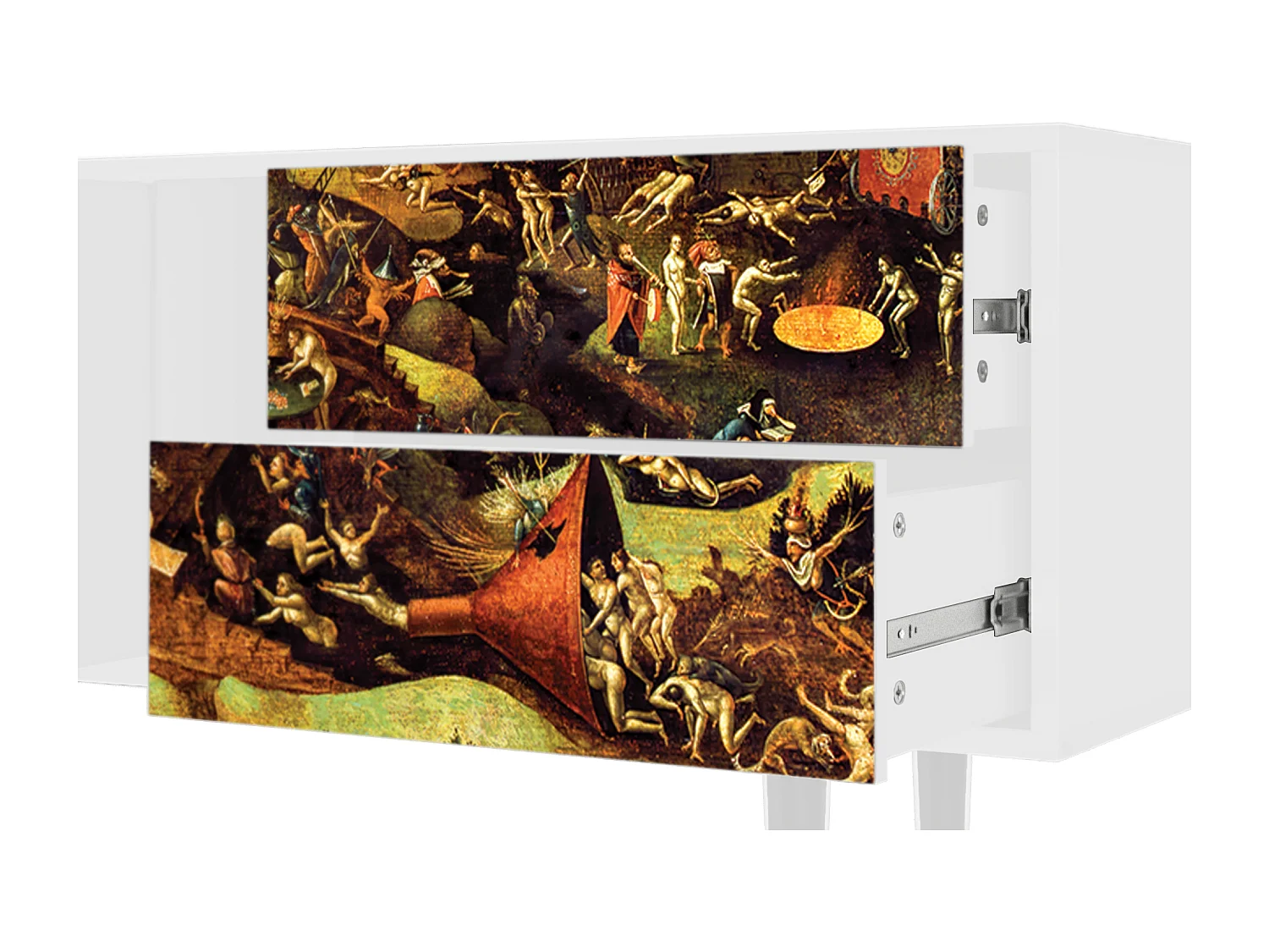 Meuble TV - 170х69х48 cm - T1 - Christ in Limbo, Blanc