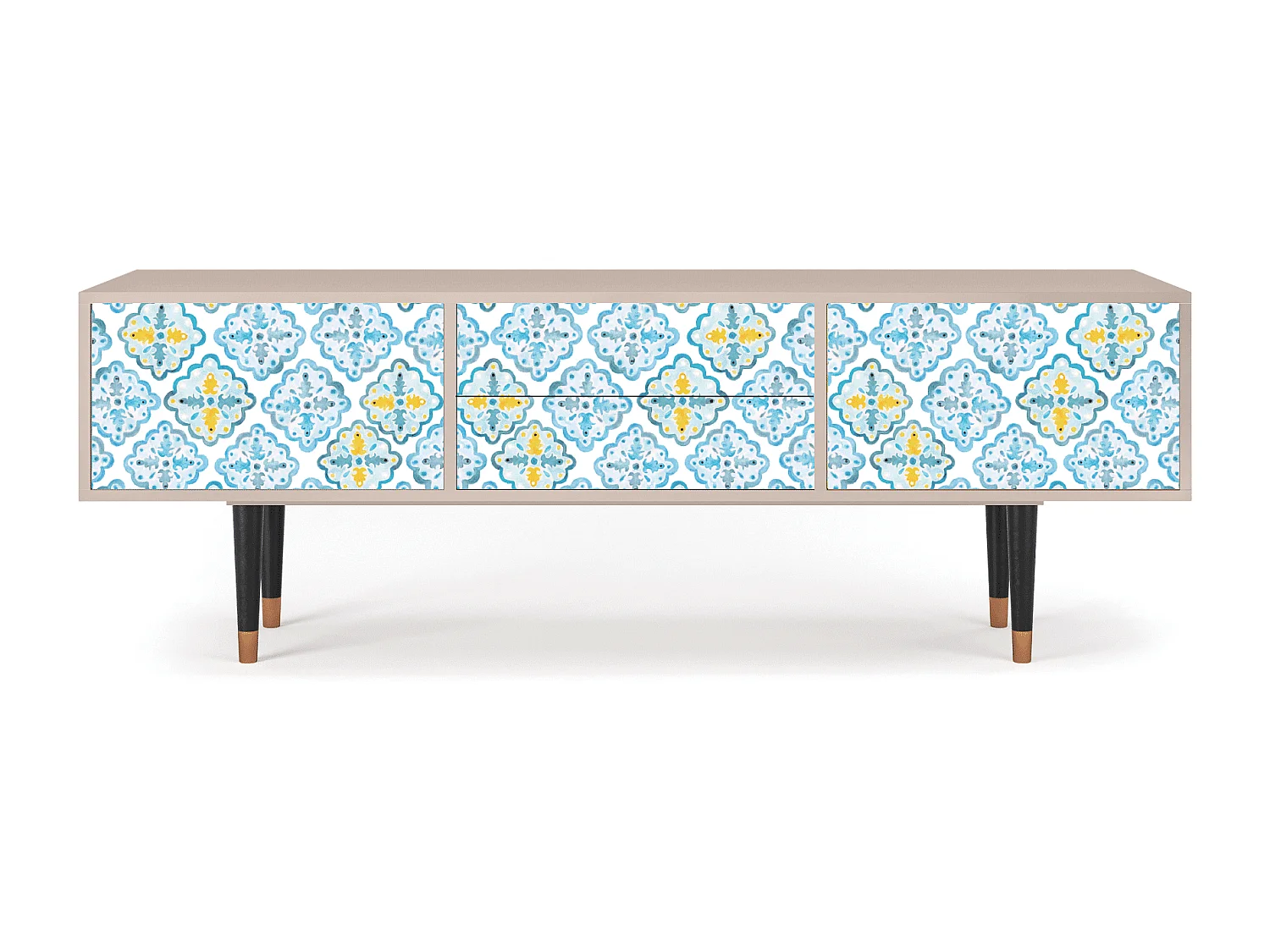 Mueble de TV - 170х59х48 cm - T4 - Portugese tiles, Latte