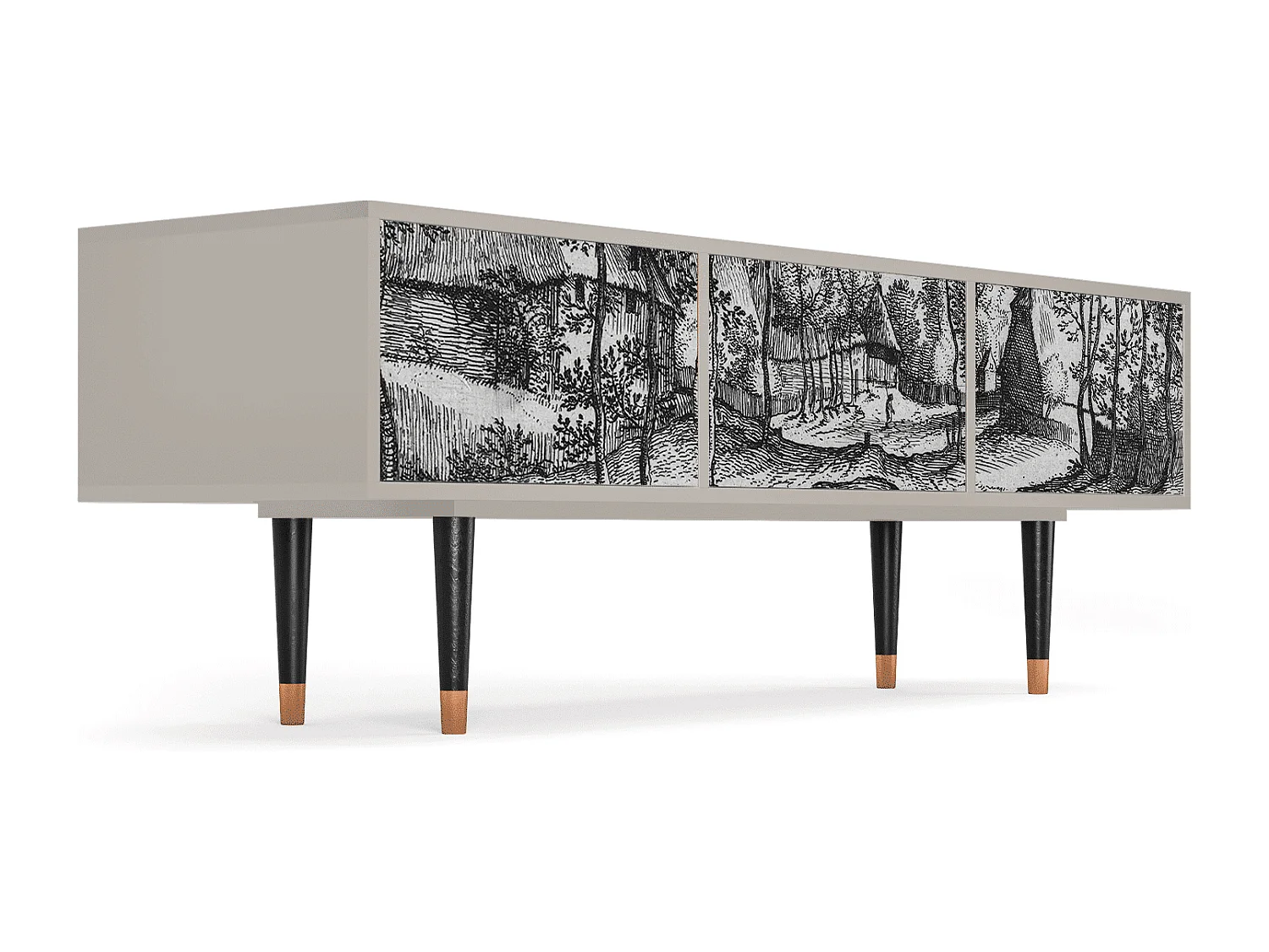 Mobile TV - 170х59х48 cm - T4 - Village Road, Sabbia