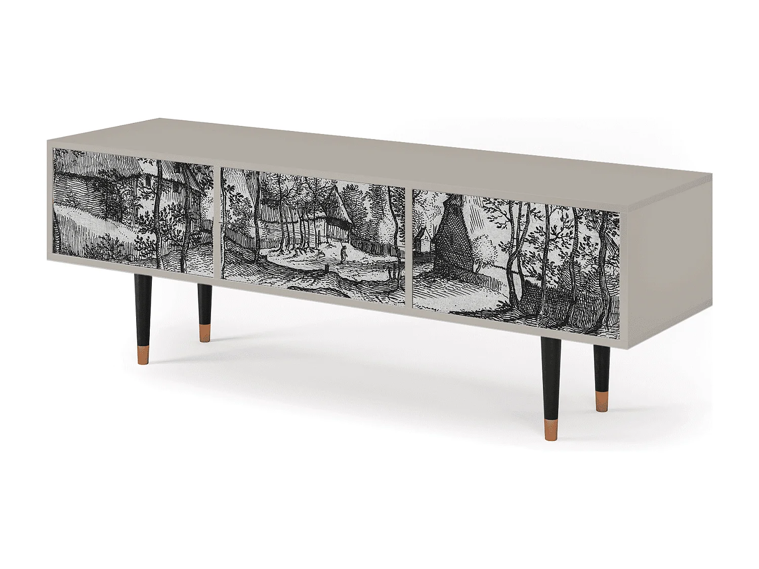 Meuble TV - 170х59х48 cm - T4 - Village Road, Sable