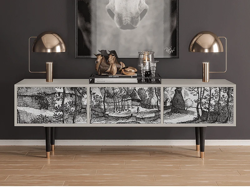 Meuble TV - 170х59х48 cm - T4 - Village Road, Sable