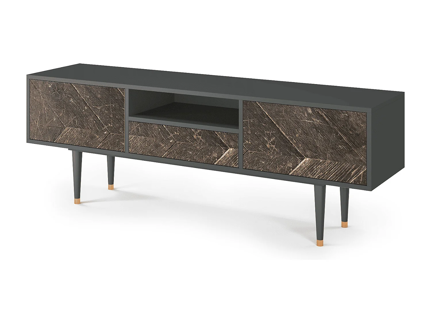 Meuble TV - 170х59х41 cm - T6 - Wise Tree, Anthracite