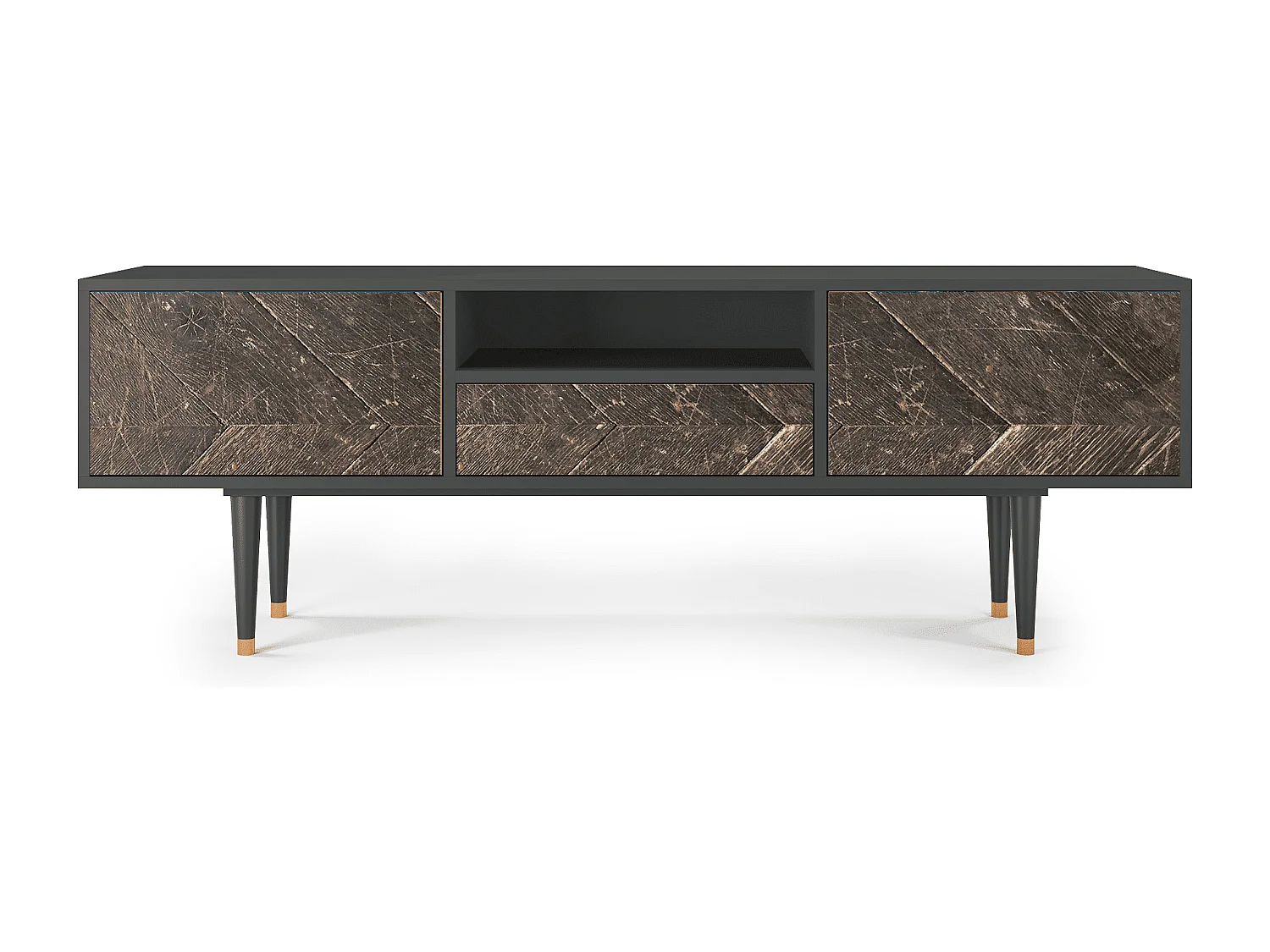 Meuble TV - 170х59х41 cm - T6 - Wise Tree, Anthracite