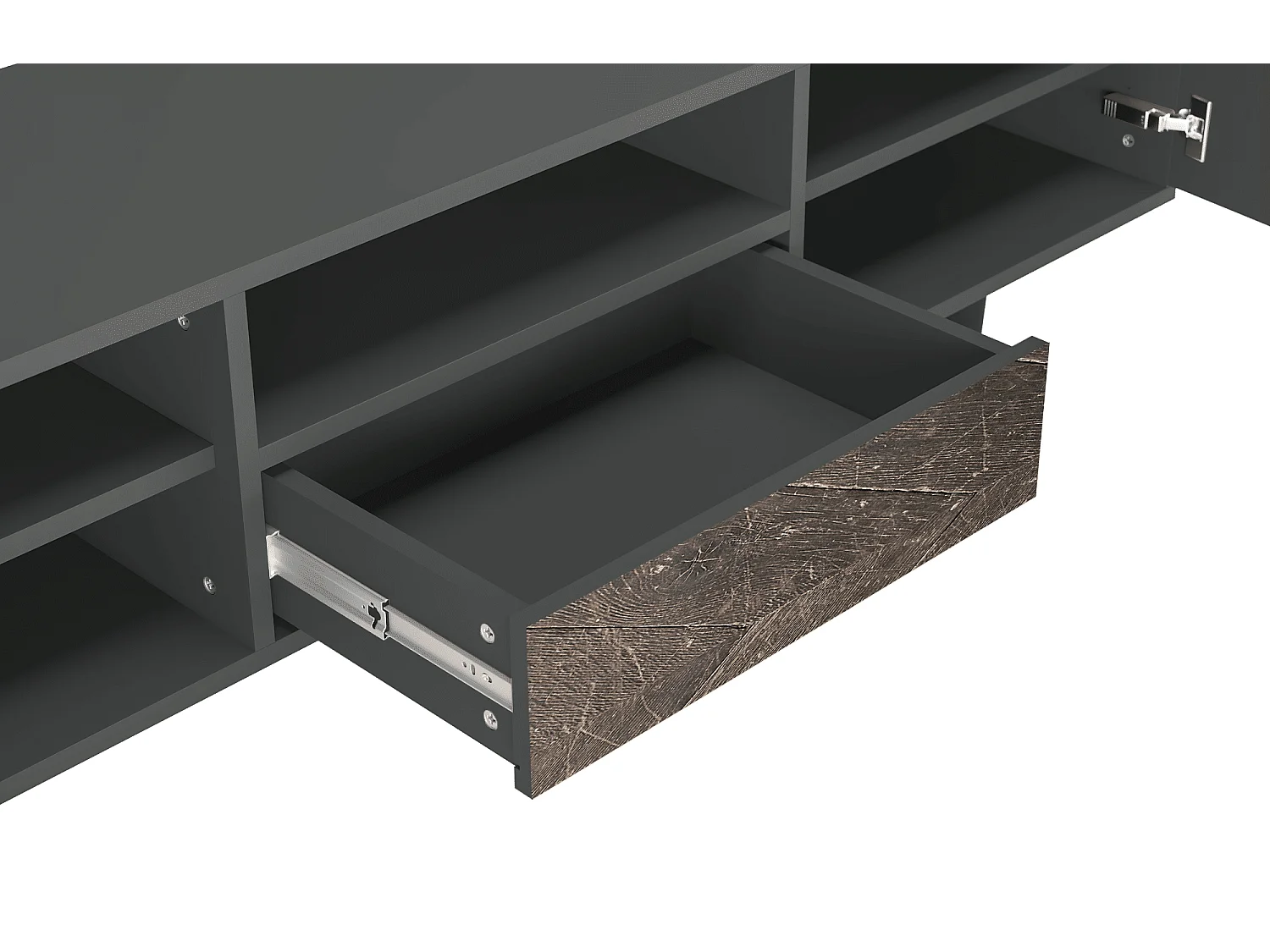 Meuble TV - 170х59х41 cm - T6 - Wise Tree, Anthracite