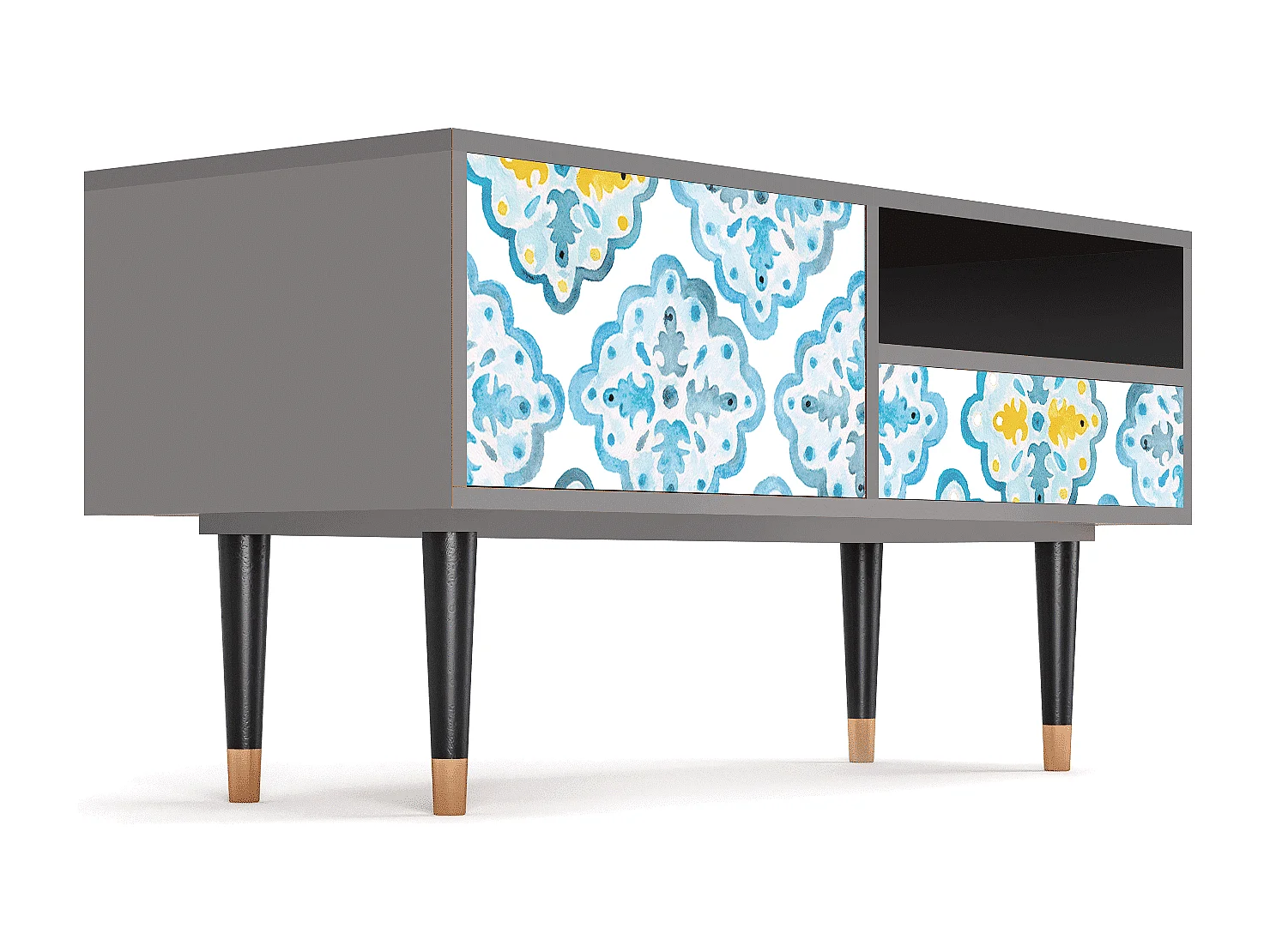 TV-Möbel - 115х59х48 cm - T3 - Portugese tiles, Grau