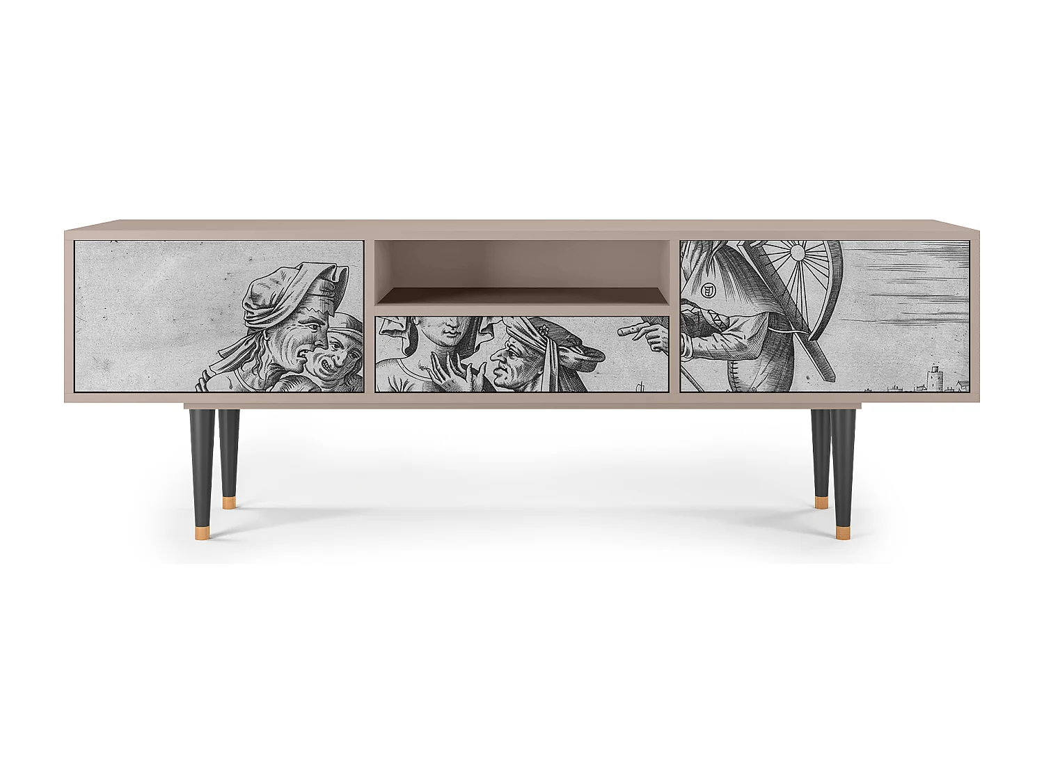 Meuble TV - 170х59х41 cm - T6 - Blau Schuyte, Latte