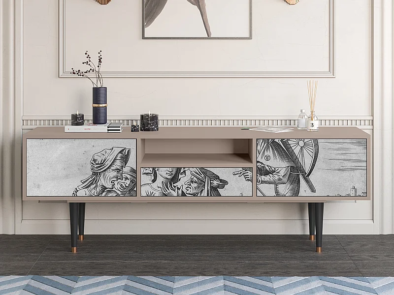 Meuble TV - 170х59х41 cm - T6 - Blau Schuyte, Latte