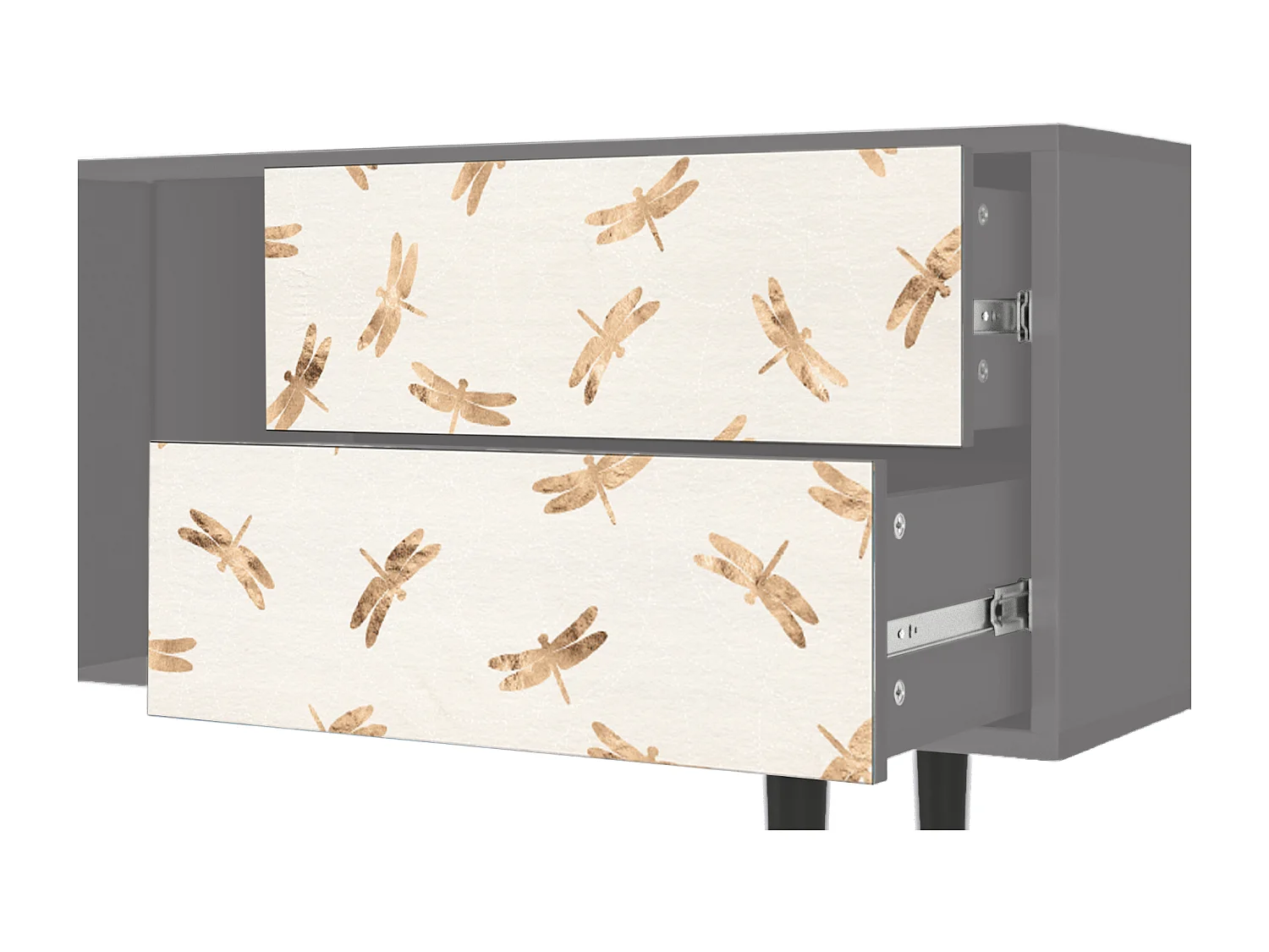 Mueble de TV - 170х69х48 cm - T1 - Nude Dragonflies, Gris