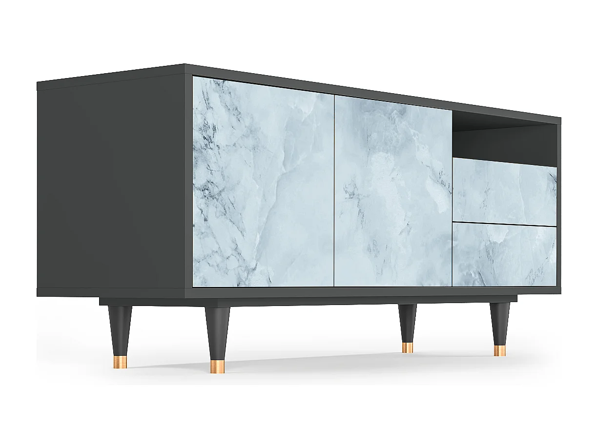 Meuble TV - 125х56х41 cm - T7 - Glacial Colour, Anthracite
