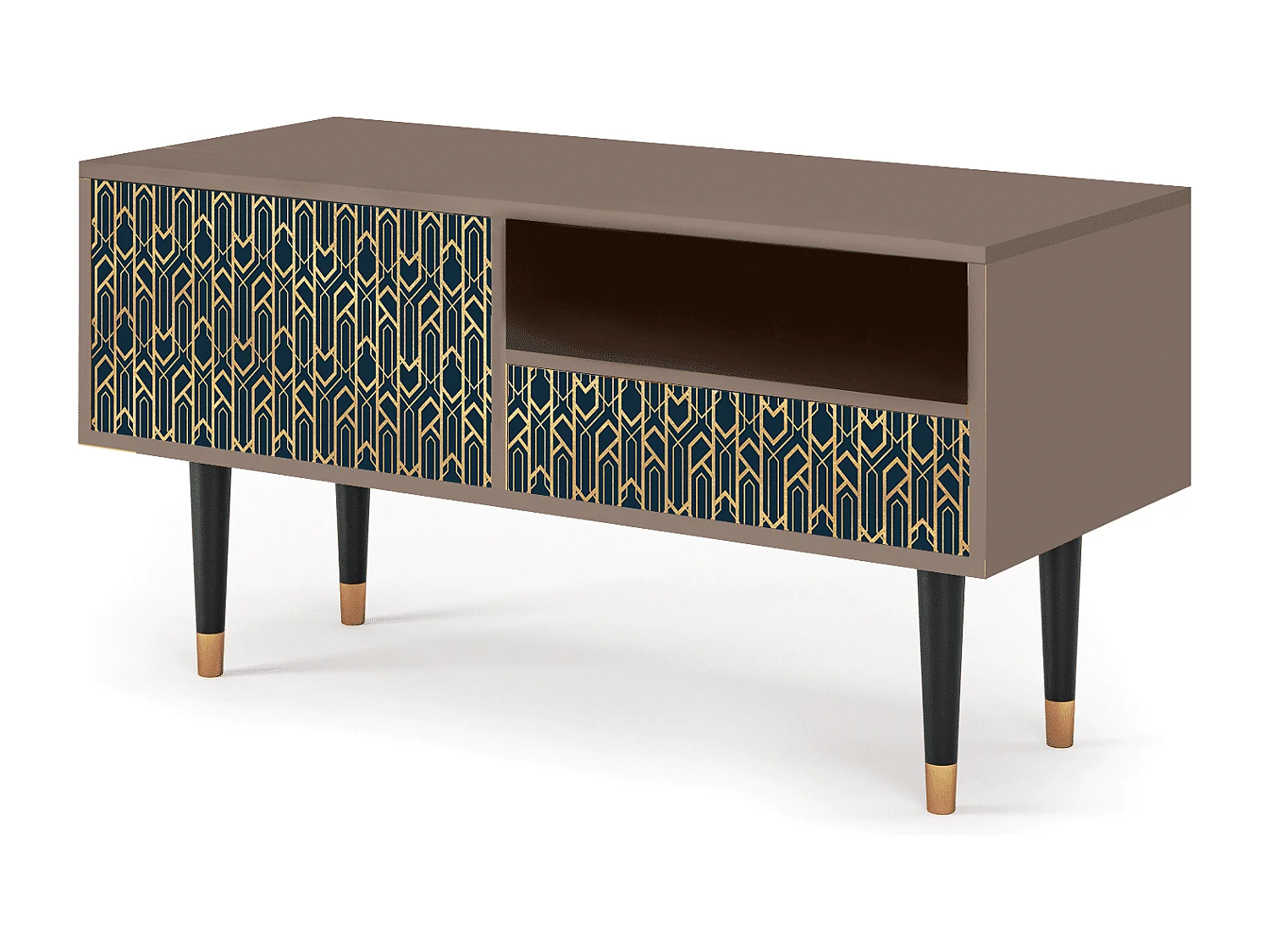 TV-meubel - 115х59х48 cm - T3 - Golden Empire, Latte