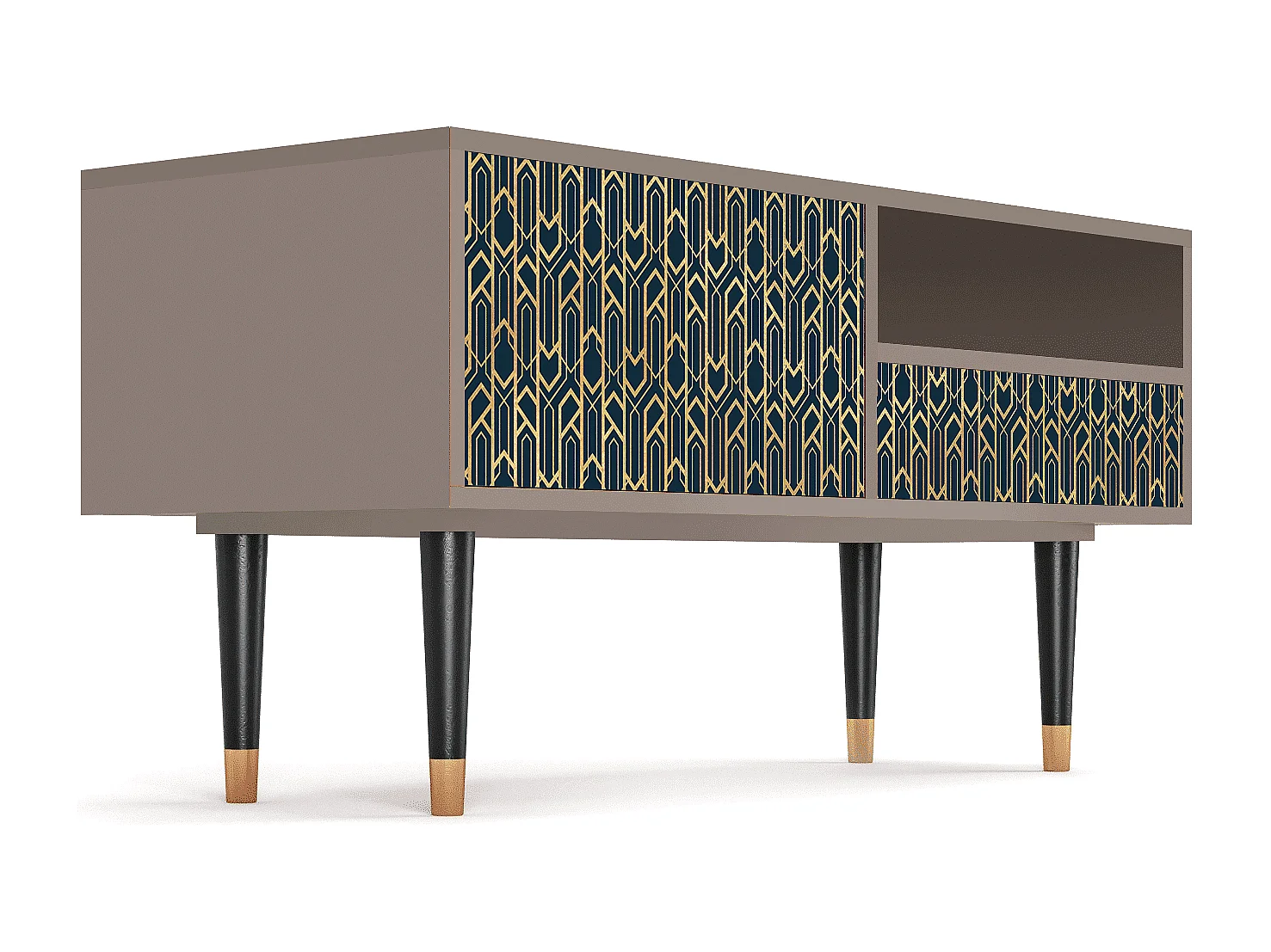 TV-meubel - 115х59х48 cm - T3 - Golden Empire, Latte