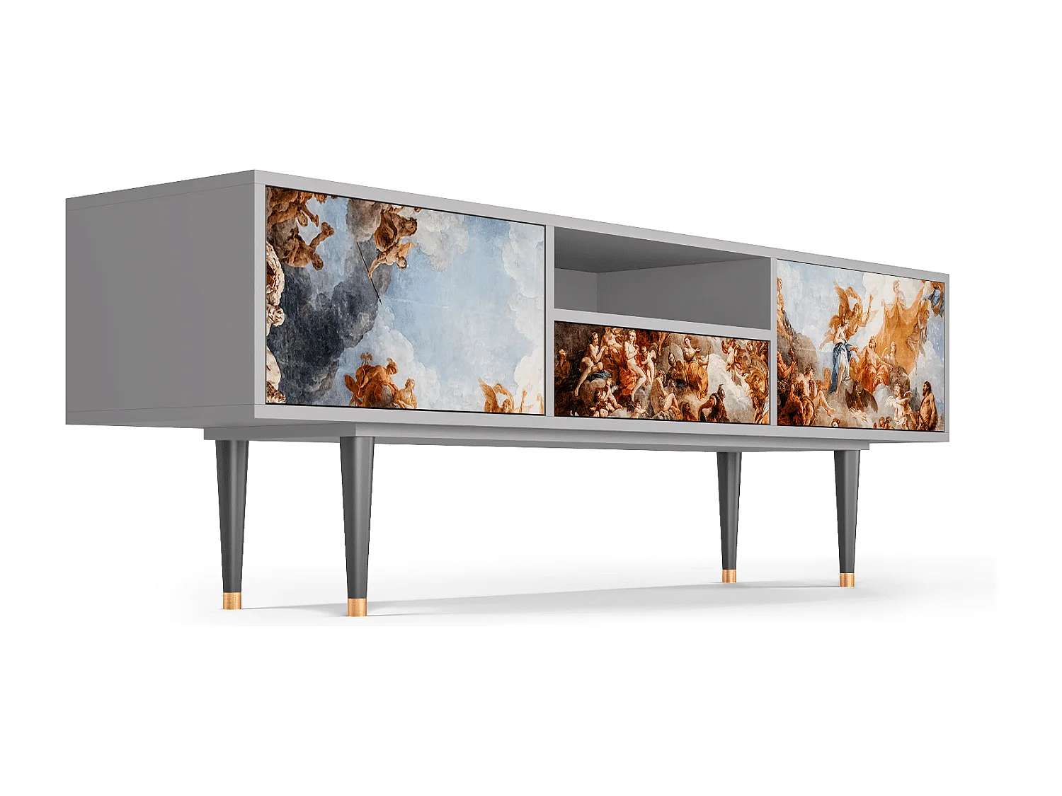 TV-meubel - 170х59х41 cm - T6 - Versailles, Grijs