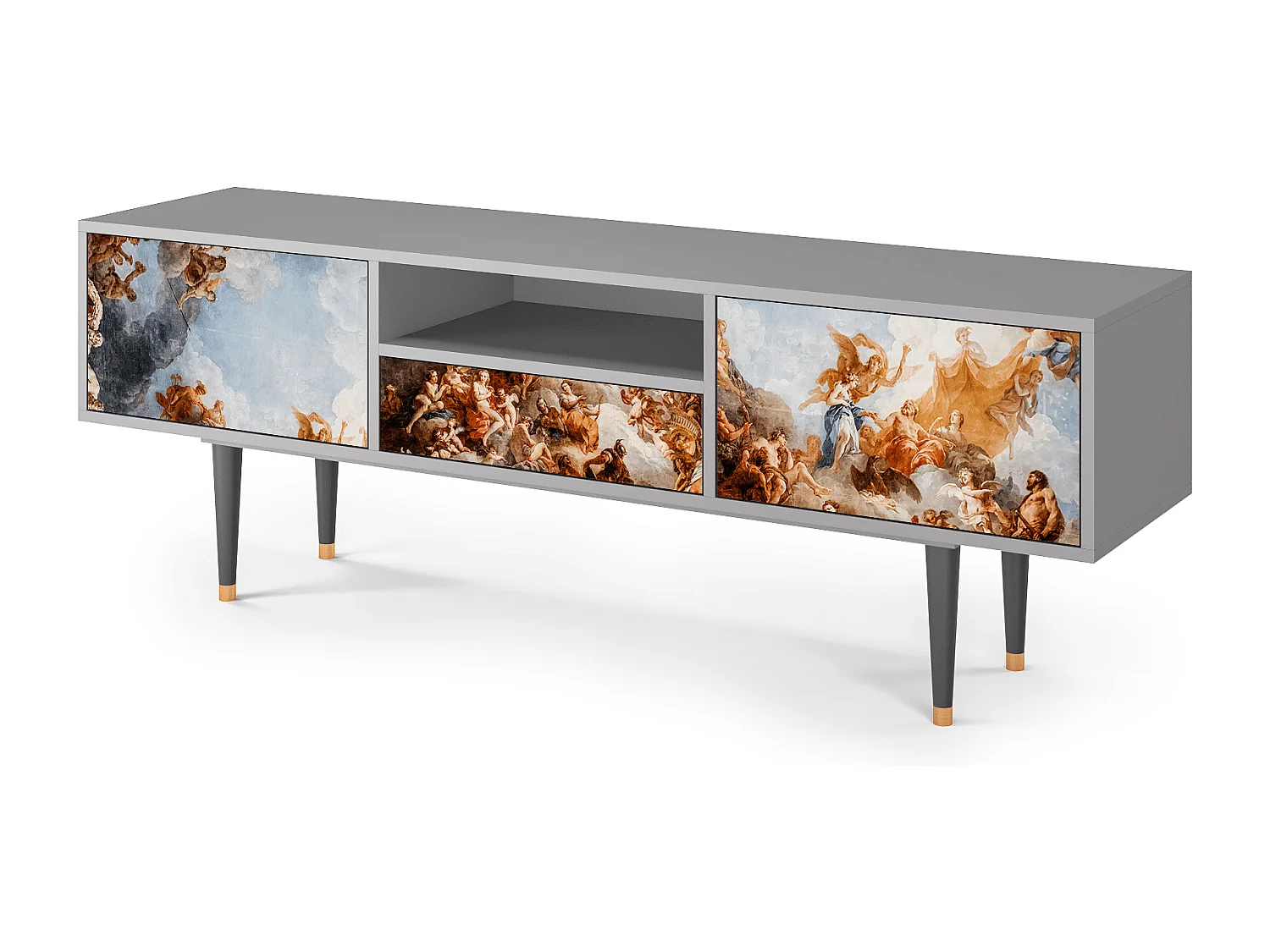 Meuble TV - 170х59х41 cm - T6 - Versailles, Gris
