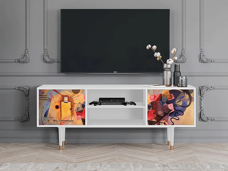 Meuble TV - 170х69х48 cm - T2 - Modern Art, Blanc