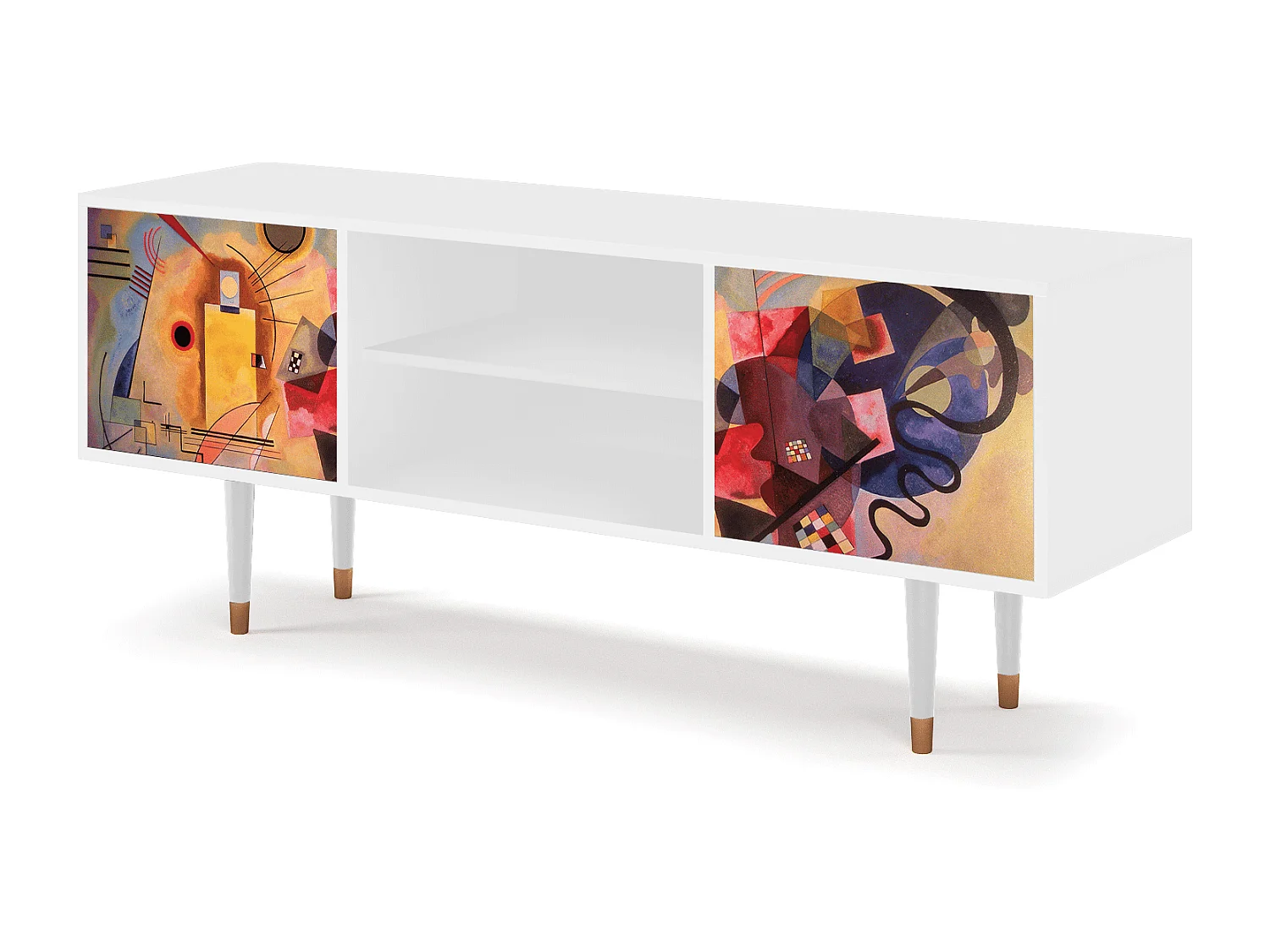 Mobile TV - 170х69х48 cm - T2 - Modern Art, Bianco