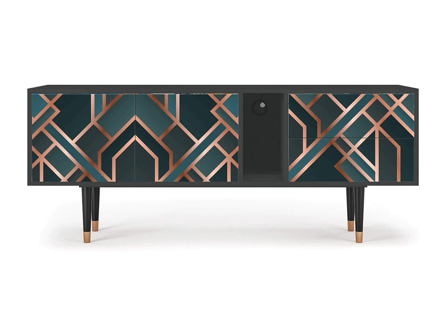 Meuble TV - 170х69х48 cm - T1 - Bronze Crossroad, Anthracite