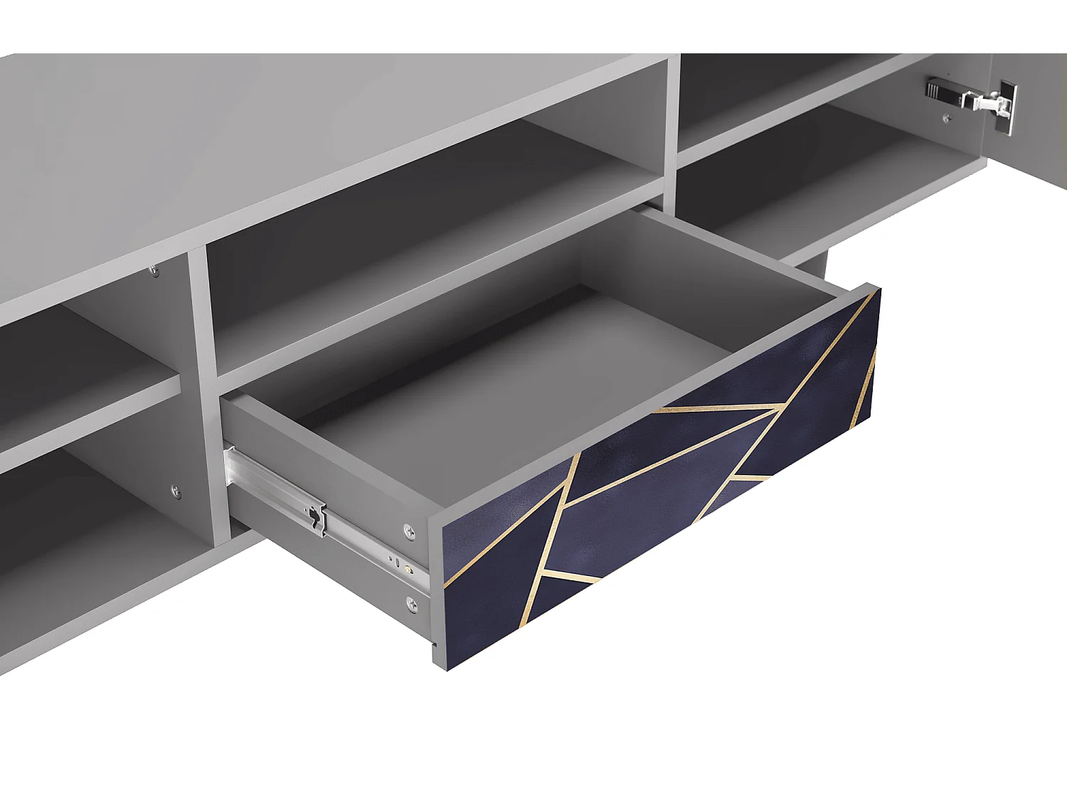 Meuble TV - 170х59х41 cm - T6 - The Amethyst, Gris