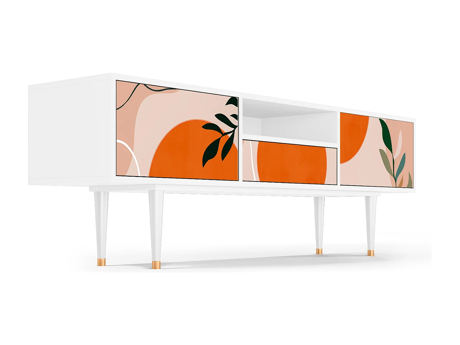 TV-Möbel - 170х59х41 cm - T6 - Artwork, Weiß