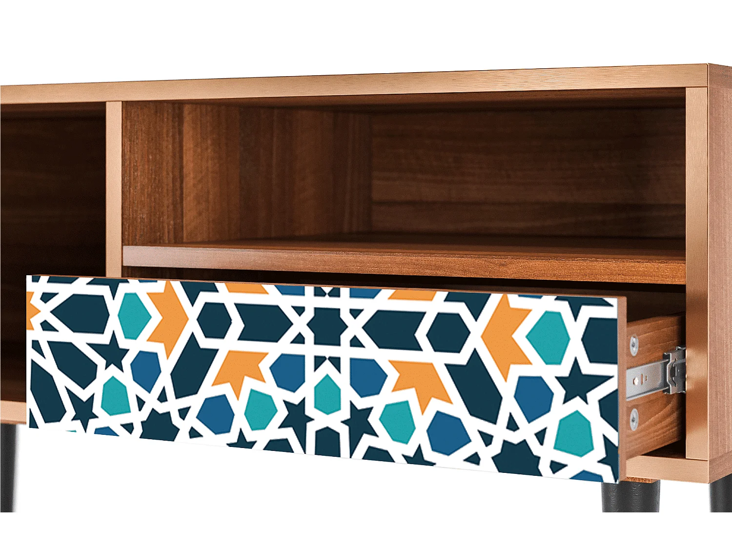 Meuble TV - 115х59х48 cm - T3 - Kaleidoscope, Noyer