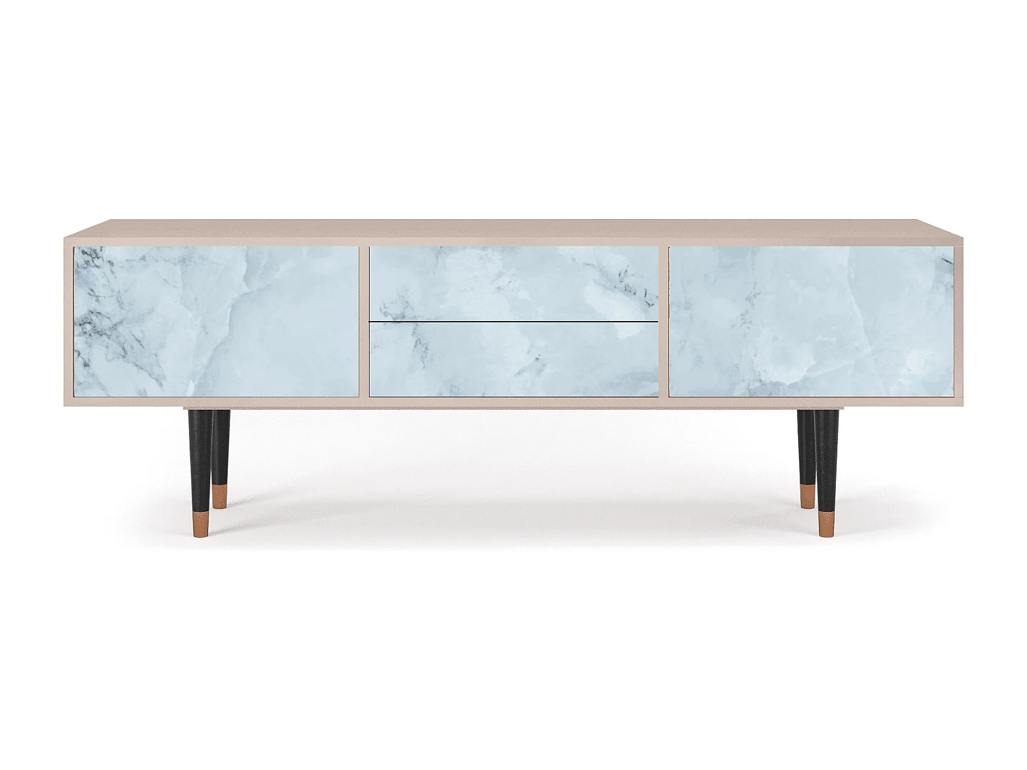 Mueble de TV - 170х59х48 cm - T4 - Glacial Colour, Latte