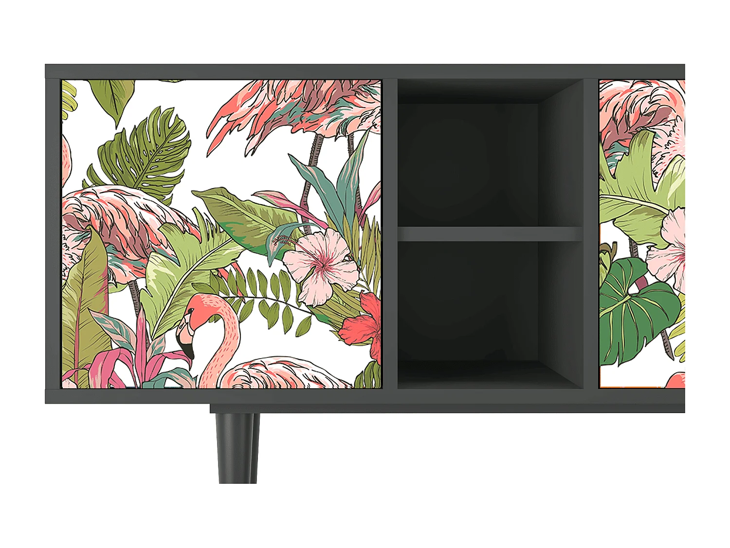 TV-Möbel - 150х69х41 cm - T5 - Sweet Flamingo, Anthrazit