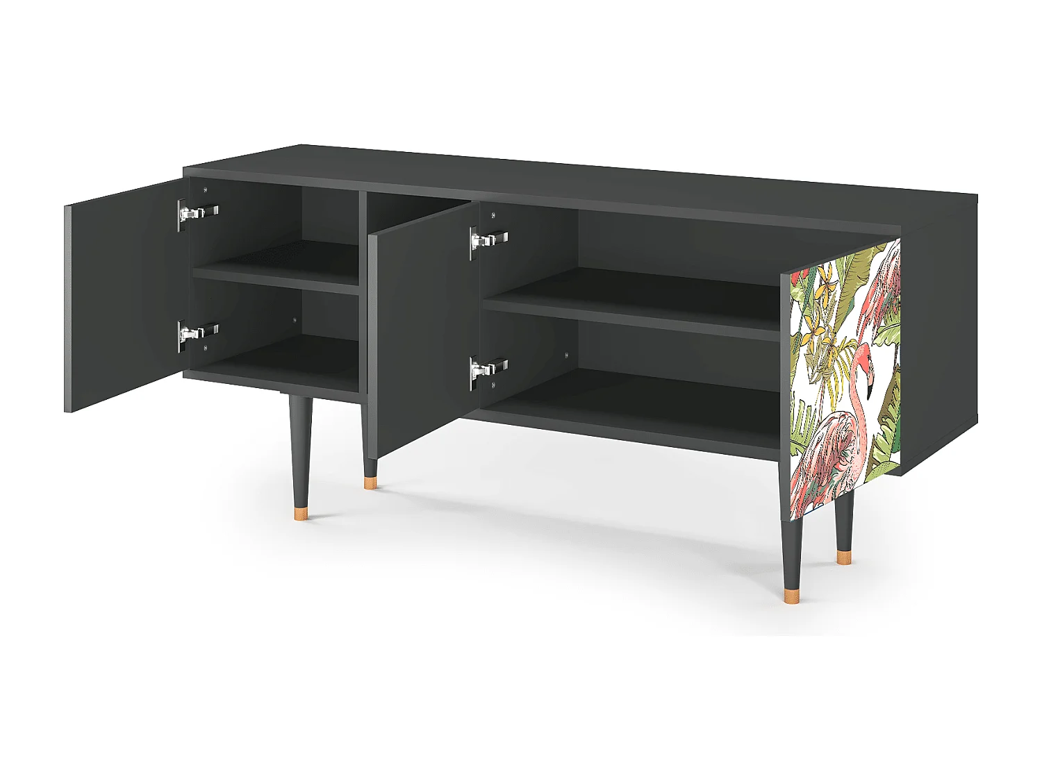 TV-Möbel - 150х69х41 cm - T5 - Sweet Flamingo, Anthrazit