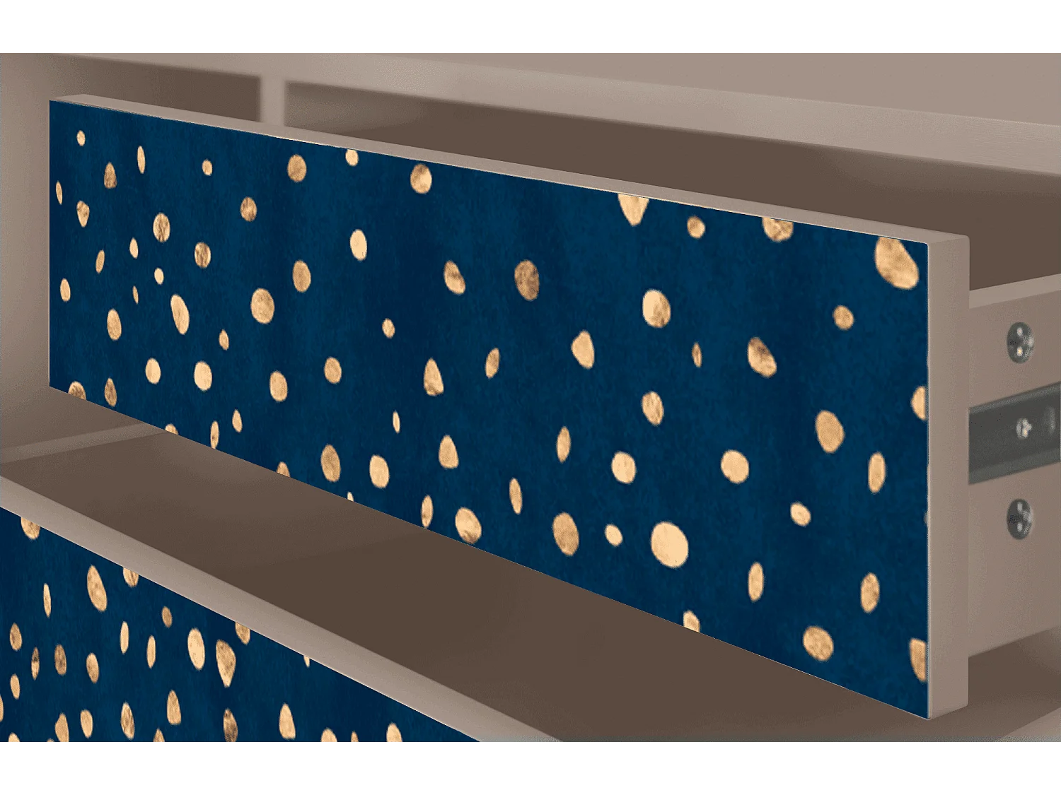 Mueble de TV - 170х59х48 cm - T4 - Night Skies, Latte