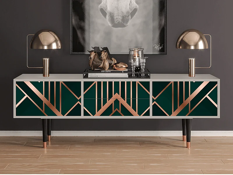 Meuble TV - 170х59х48 cm - T4 - Emerald Gatsby, Sable