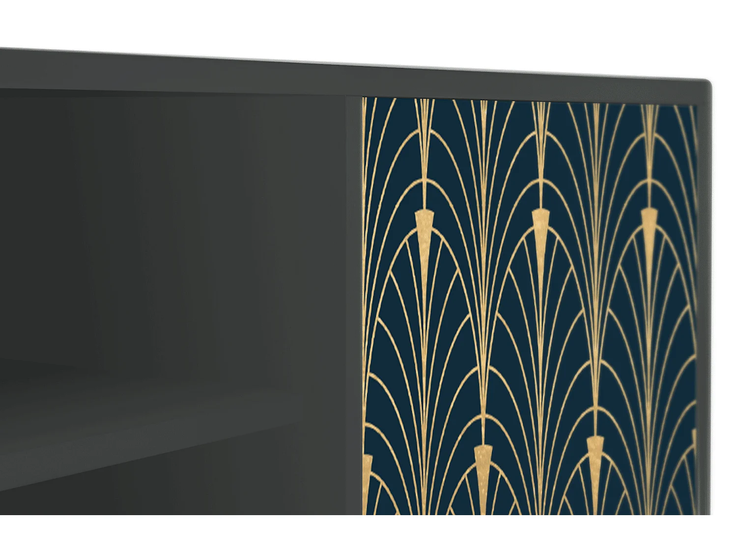 Meuble TV - 170х69х48 cm - T2 - Flower of the Nile, Anthracite